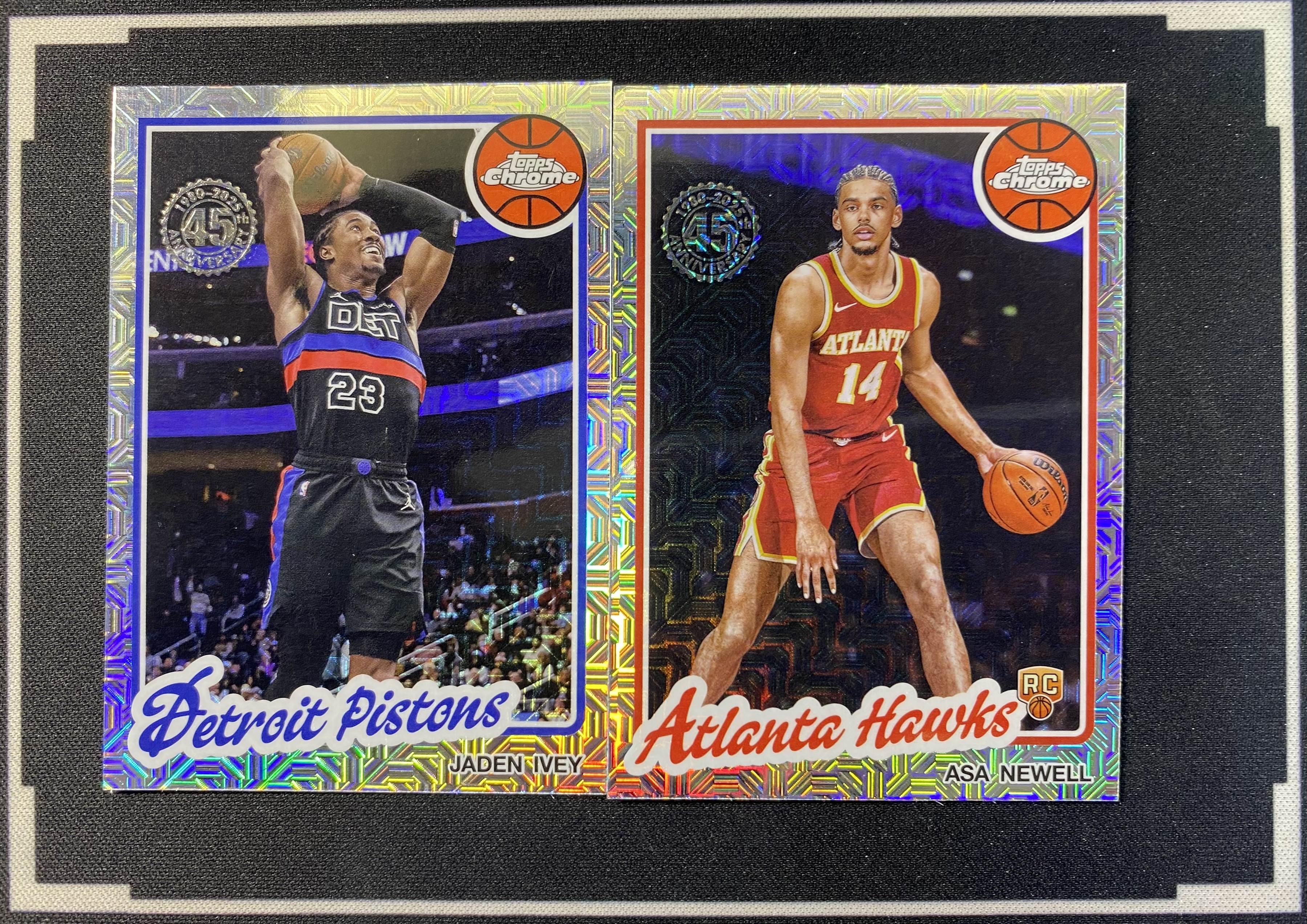 2025-26 Topps flagship RC mojo折 复古1980 45周年 杰登 艾维 新秀 阿萨 纽厄尔 收藏必备 卡品如图 -牛皮-【乌苏拍卖】