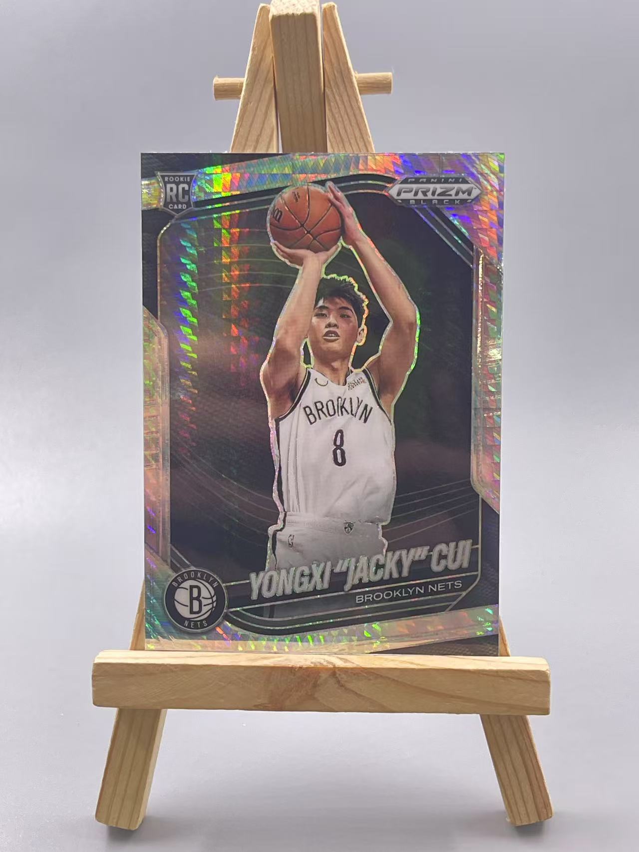 2024-25 Panini Prizm 崔永熙 【虾米】pz 篮网 崔永熙 折射 银脉冲 新秀 RC 瑕疵如图 收藏必备 点点