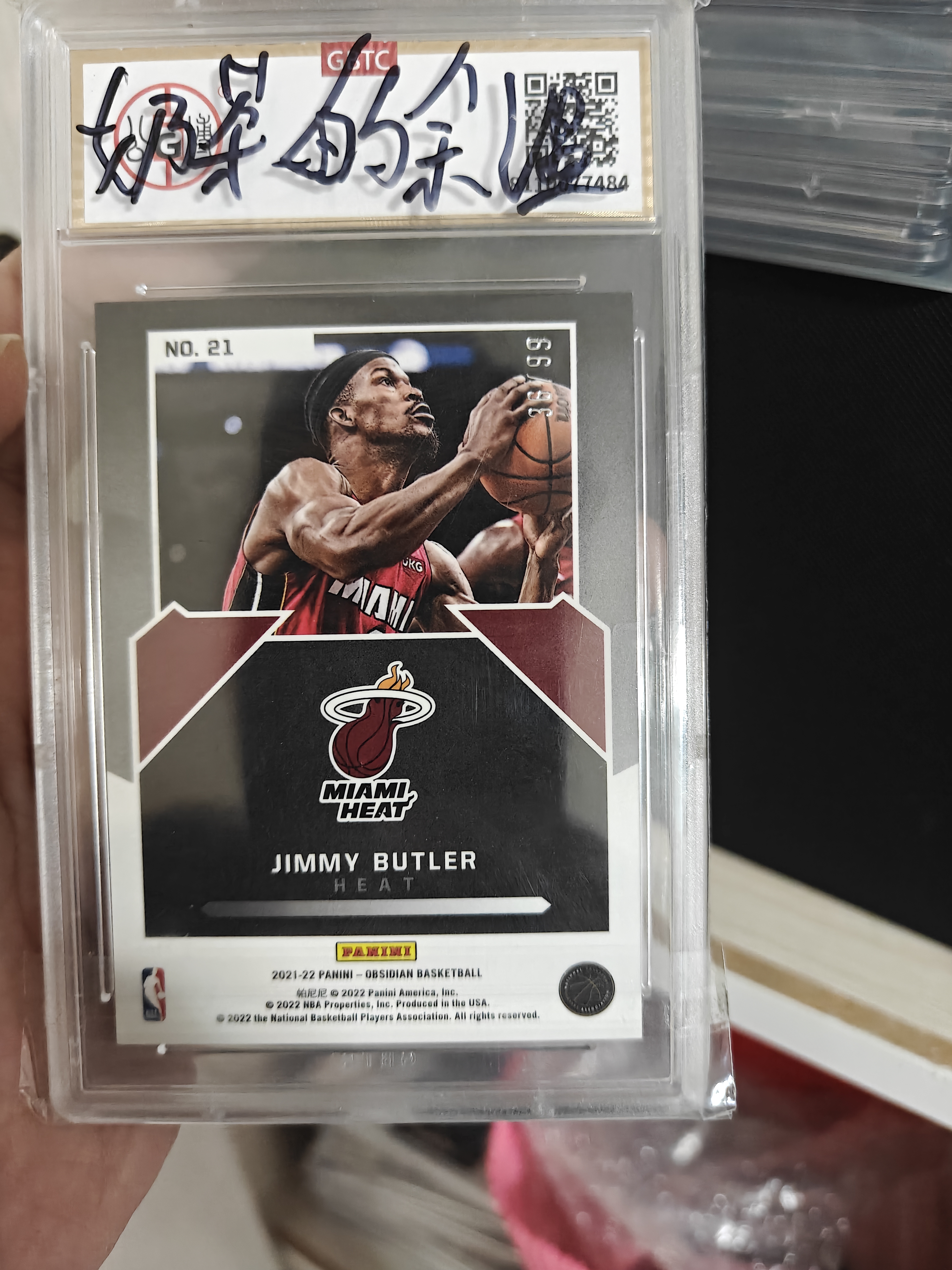 2021-22 Panini Obsidian Jimmy Butler #21 公博9.5分 热火 黑曜石 杰米 巴特勒 硬汉 99编 专收必备