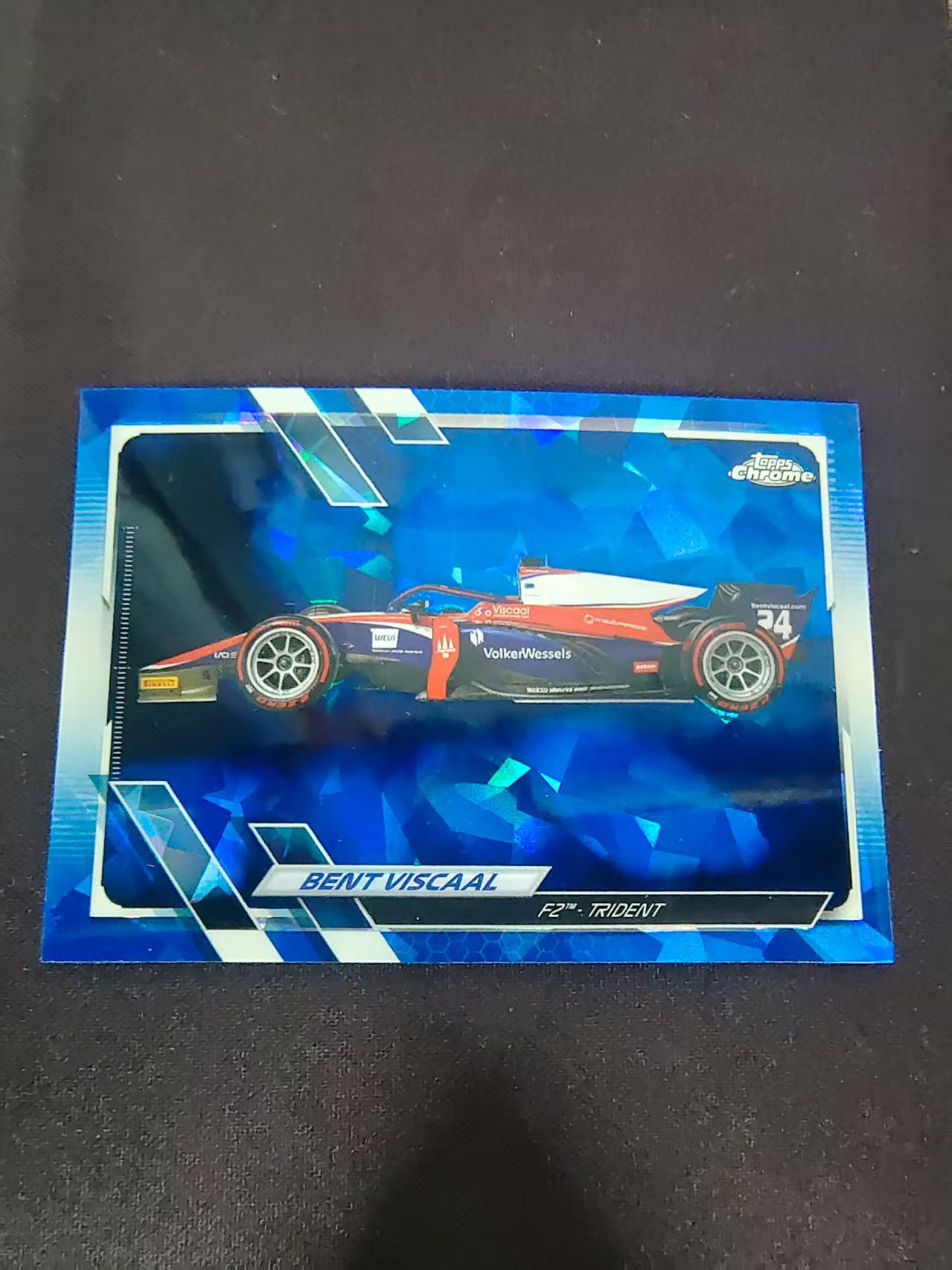 【汽水拍卖】2021 Topps Chrome Bent Viscaal 本特 韦斯卡尔 维斯卡尔 蓝宝石 碎冰折 划痕 品控慎拍 #135