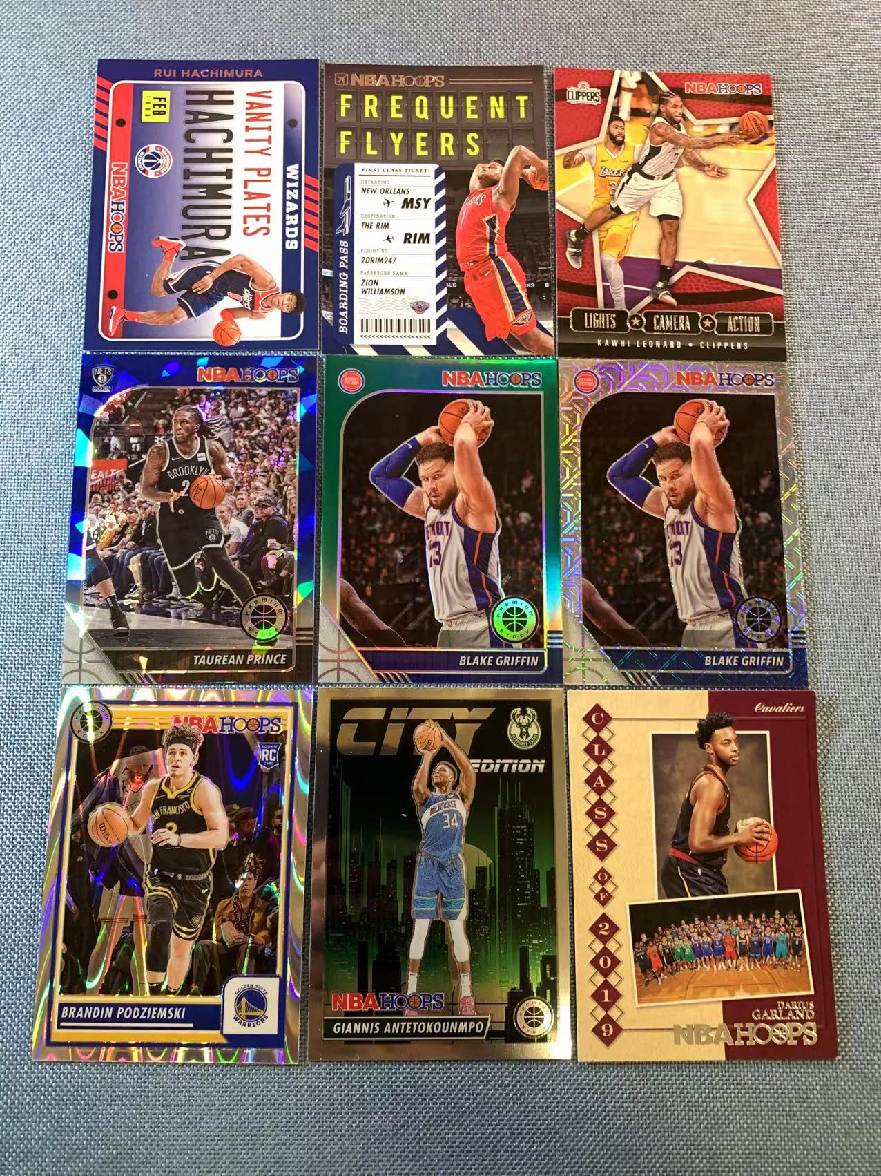 (詹叔代拍)2024-25 Panini hoops 格里芬 字母哥 加兰等 折射 特卡 一图多张打包 顺丰寄付 i3