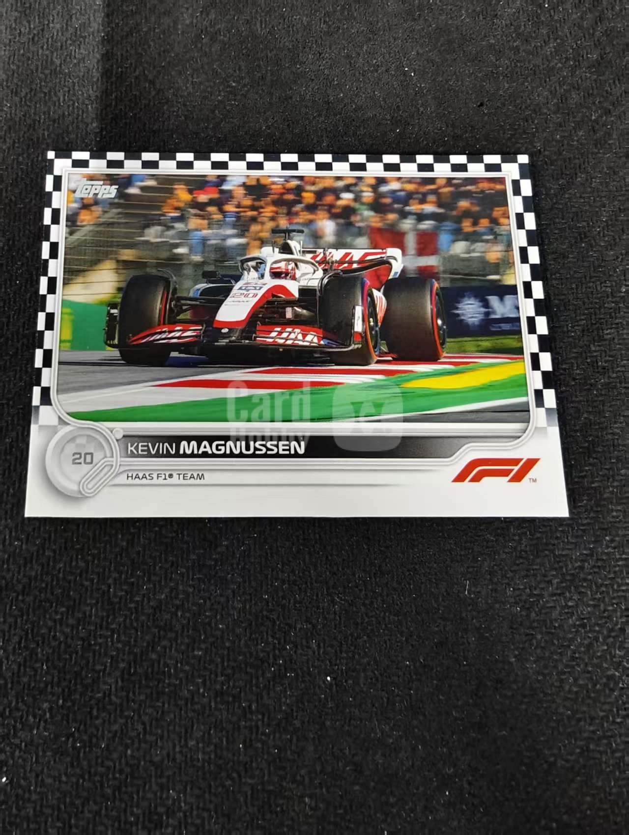 2022 Topps Chrome F1 Kevin Magnussen 凯文 马格努森 哈斯 黑白棋盘 划痕 边角瑕疵@128