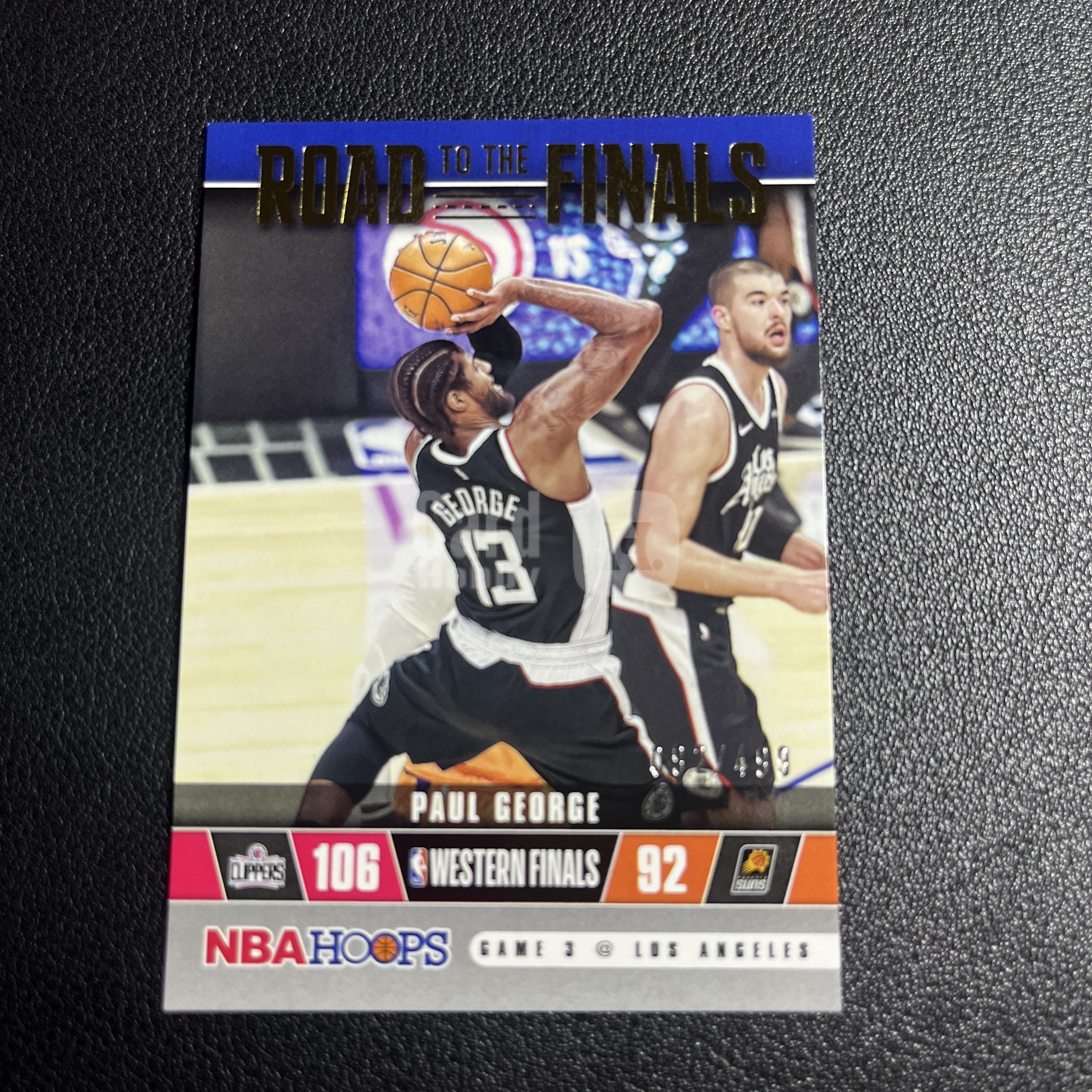 【伦子】2021-22 Panini Hoops 快船 Paul George 泡椒 保罗乔治 499编 冠军之路 特卡 瑕疵见图 猫猫15