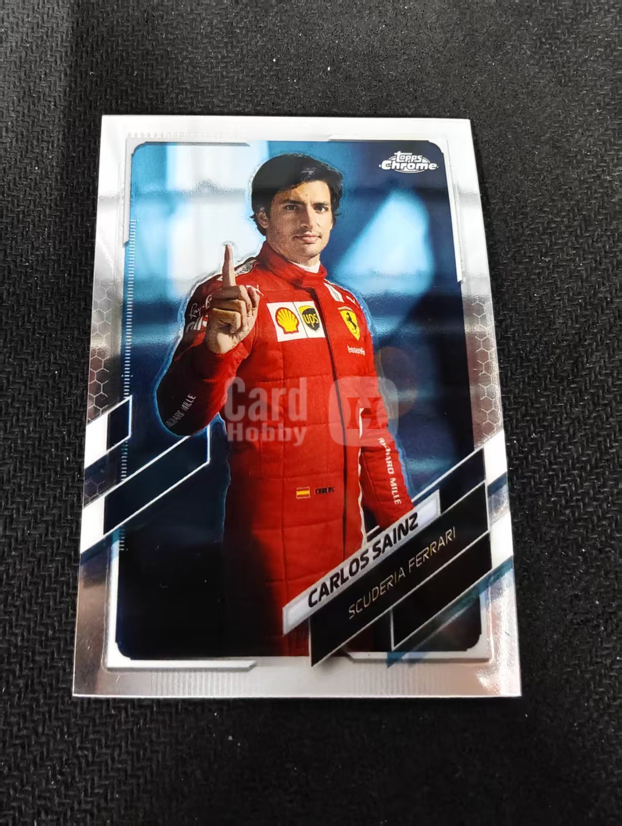 2021 Topps Chrome Carlos Sainz F1 法拉利车队 卡洛斯 赛恩斯 划痕 边角瑕疵 #12