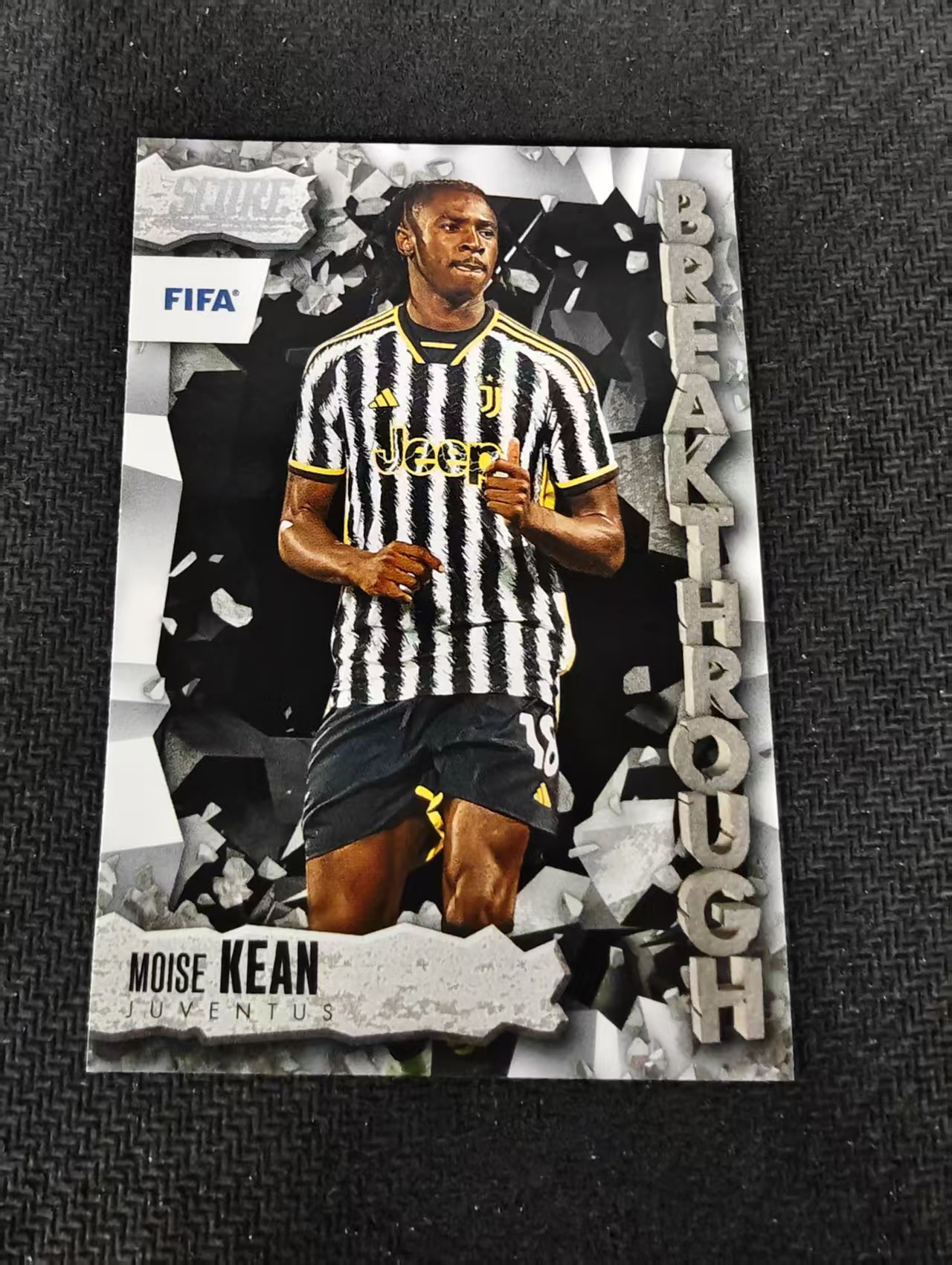 【可合并,不累计】2023-24 Panini Score Moise Kean 基恩 尤文图斯 FIFA 特卡 划痕 边角瑕疵 #23