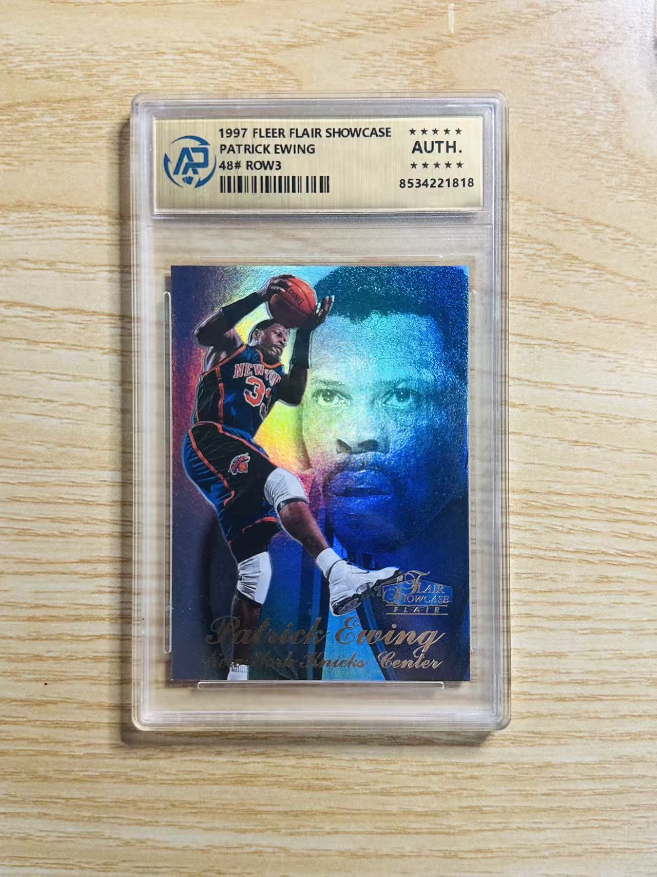 1997 Fleer nba Patrick Ewing 嘿嘿代卖 帕特里克 尤因 大头 折射 尼克斯 大猩猩 国评 收藏必备