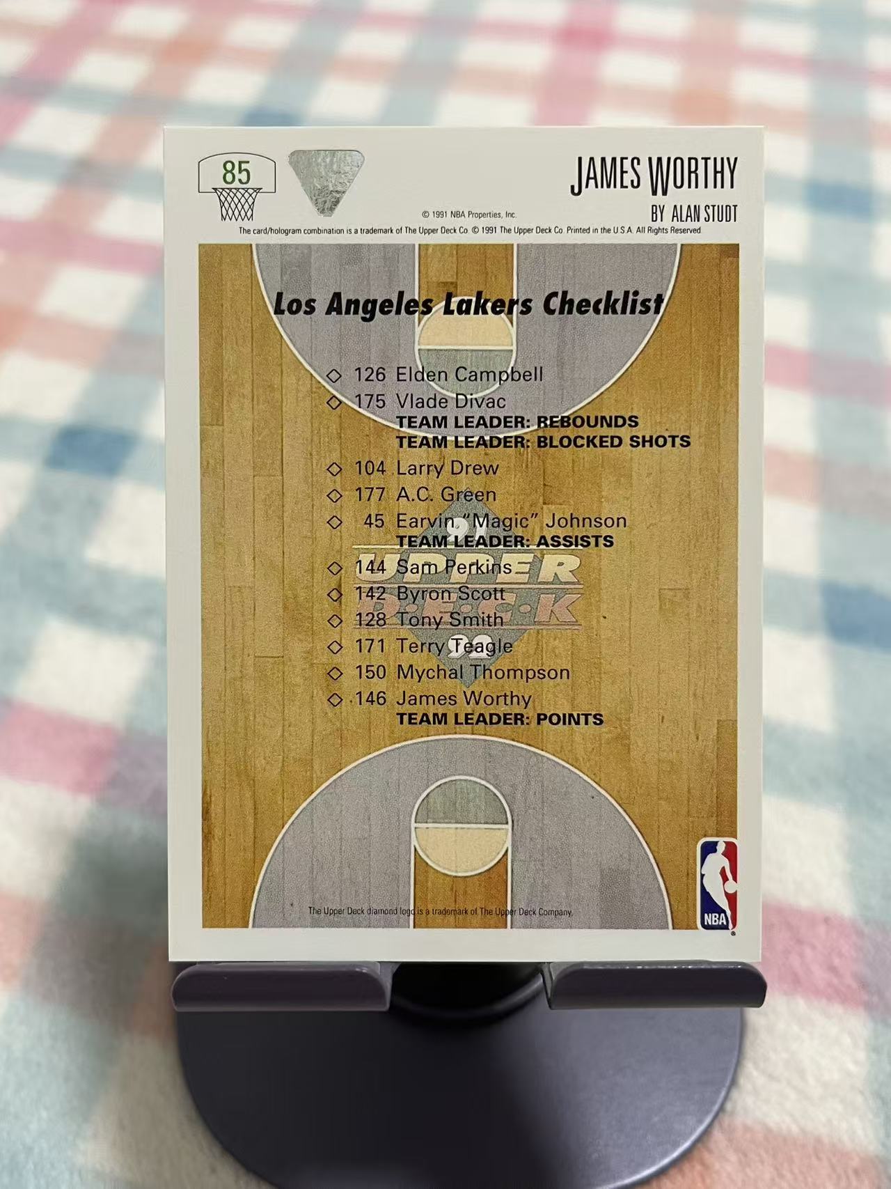 1991 Upper Deck THE COLLECTOR'S CHOICE James Worthy 詹姆斯 沃西 眼镜蛇【油画 老人 老卡 老特】湖人 #7009
