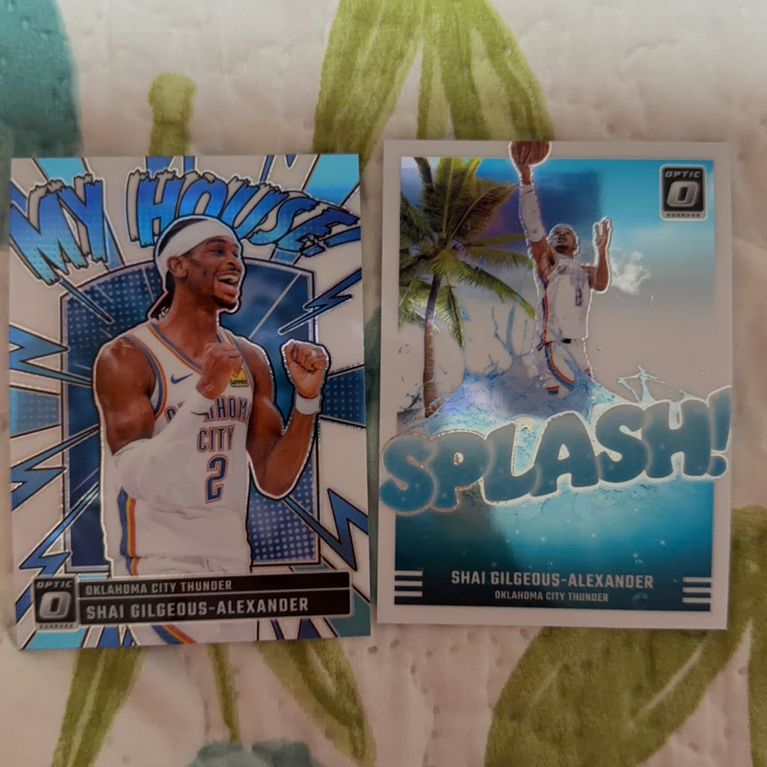 2024-25 Panini Optic Shai Gilgeous-Alexander op 特卡 my house 水花 新科冠军 雷霆 sga 亚历山大 fmvp mvp
