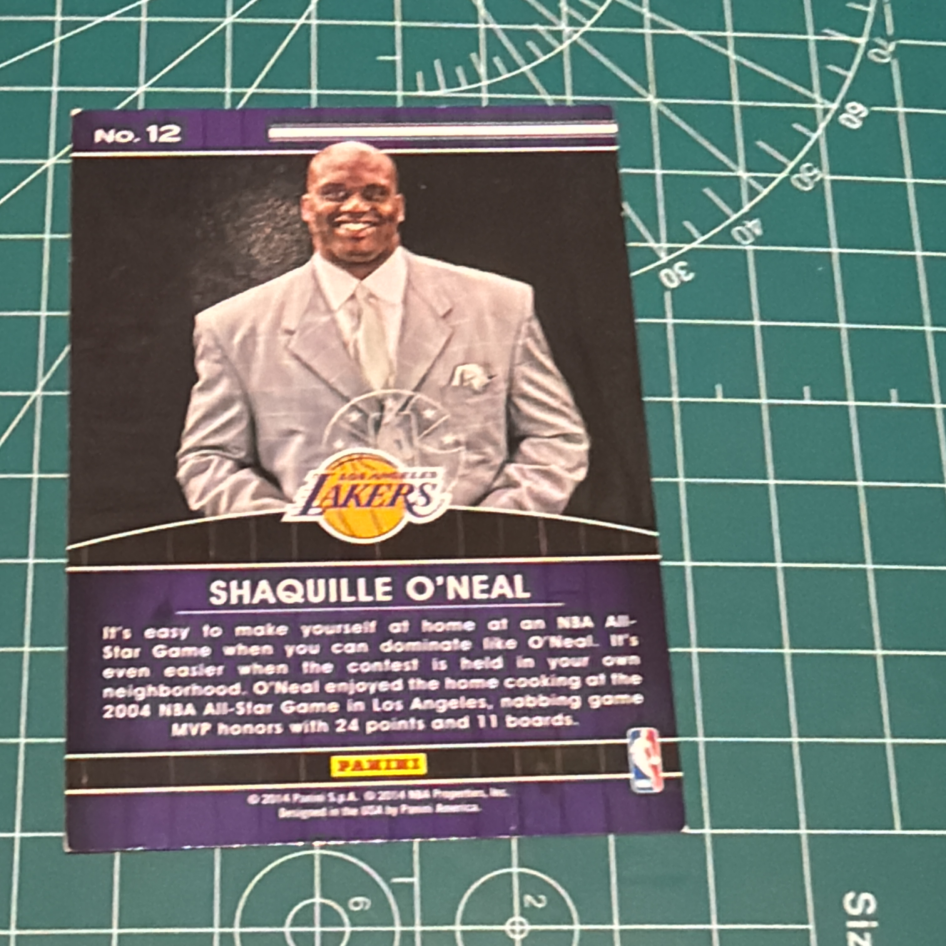 2014-15 Panini S.p.A Shaquille O'Neal 中雅图/中亚图 沙奎尔奥尼尔 大鲨鱼 捧杯特卡 荣誉特卡 High Honors 老卡 绝版卡 稀有大比例