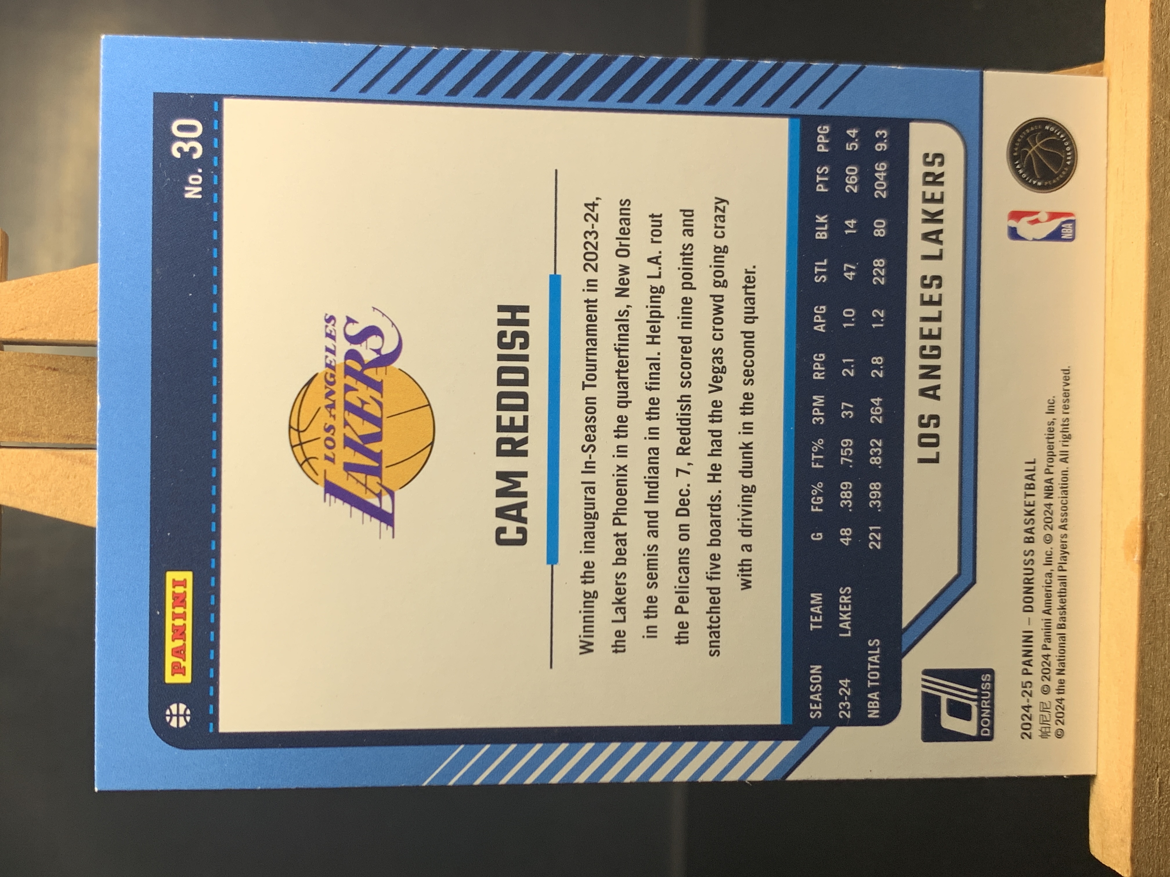 (A4) 2024-25 PANINI 杜蕾斯系列 卡姆 雷迪什 湖人 实卡好看 收藏凑套必备 卡品如图!!!