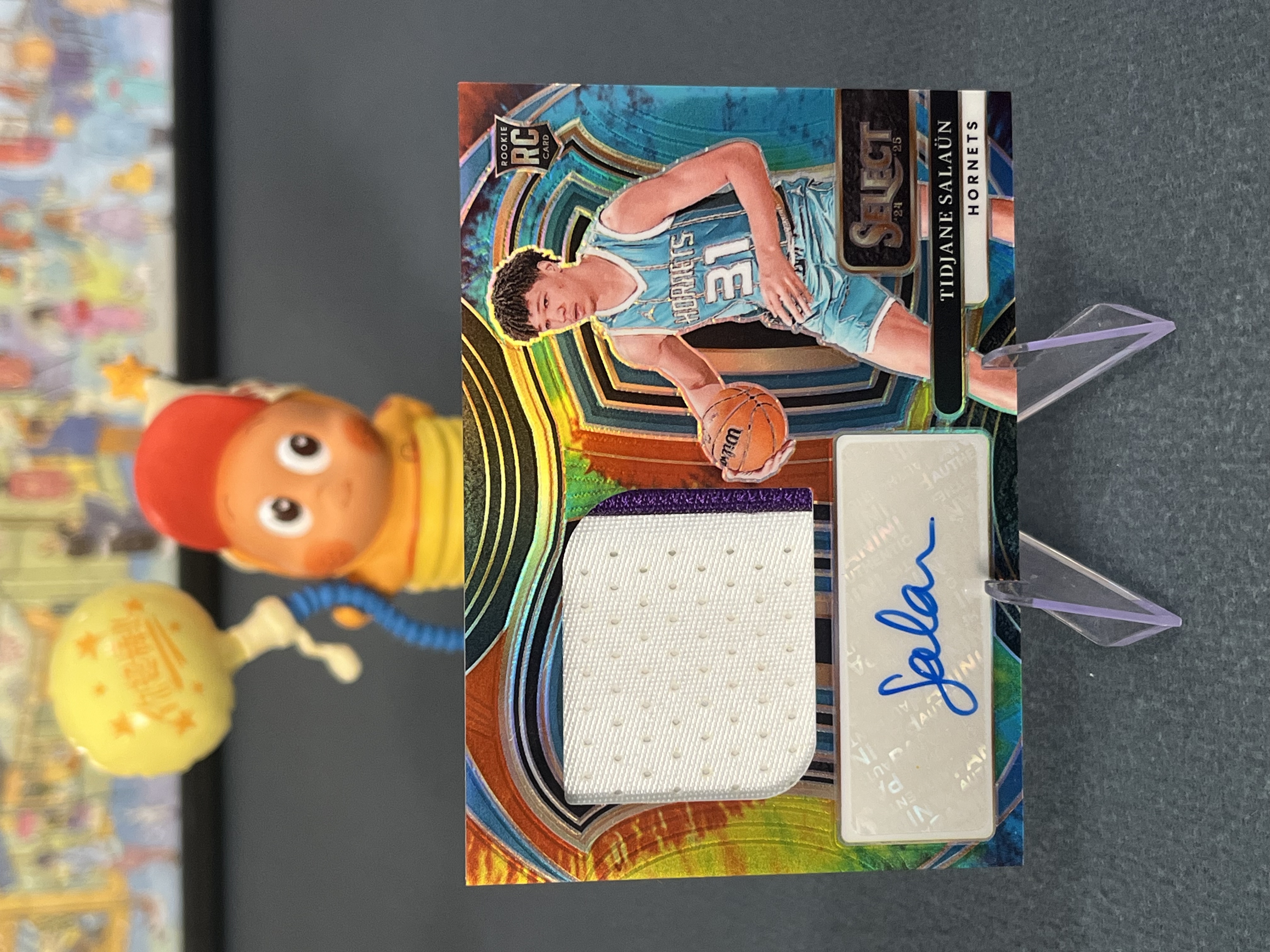 【大盘鸡】2024-25 Panini Select Tidjane Salaun 黄蜂 新秀RC 提贾尼萨隆 新秀patch签字 RPA 扎染折 14/25编 收藏必备 -张学友