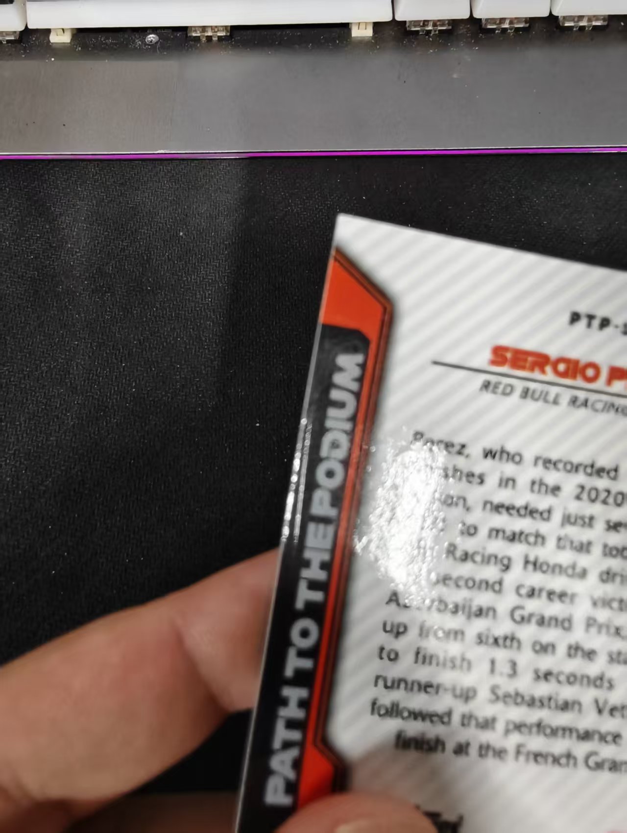 2021 Topps Racing F1 Sergio Perez 塞尔吉奥 佩雷兹 银折 the podium特卡 边角瑕疵 #SP
