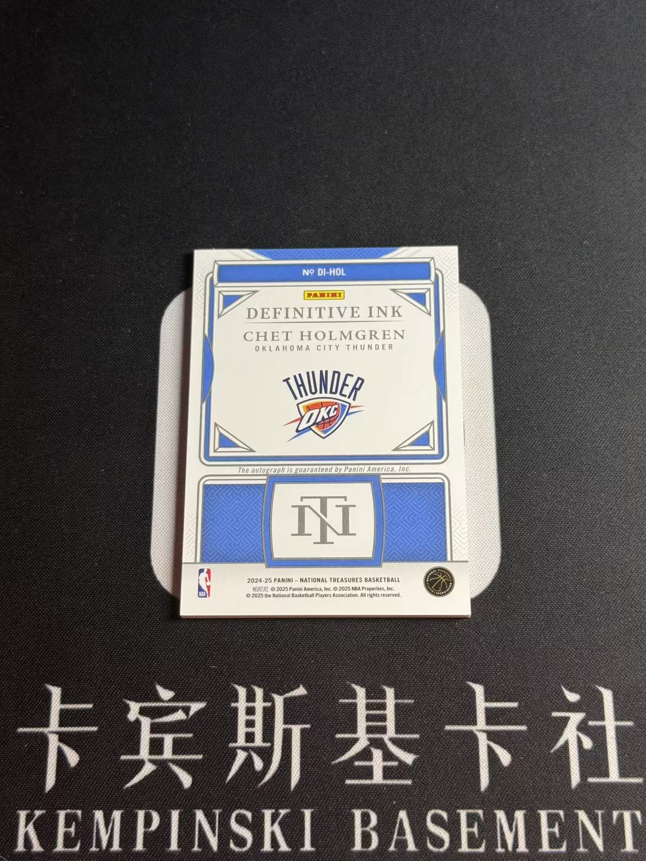 2024-25 Panini National Treasures Chet Holmgren 【小来】切特 霍姆格伦 雷霆 SGA队友 总冠军 数据爆炸 末年国宝 INK签 75编 卡签 墨迹完美