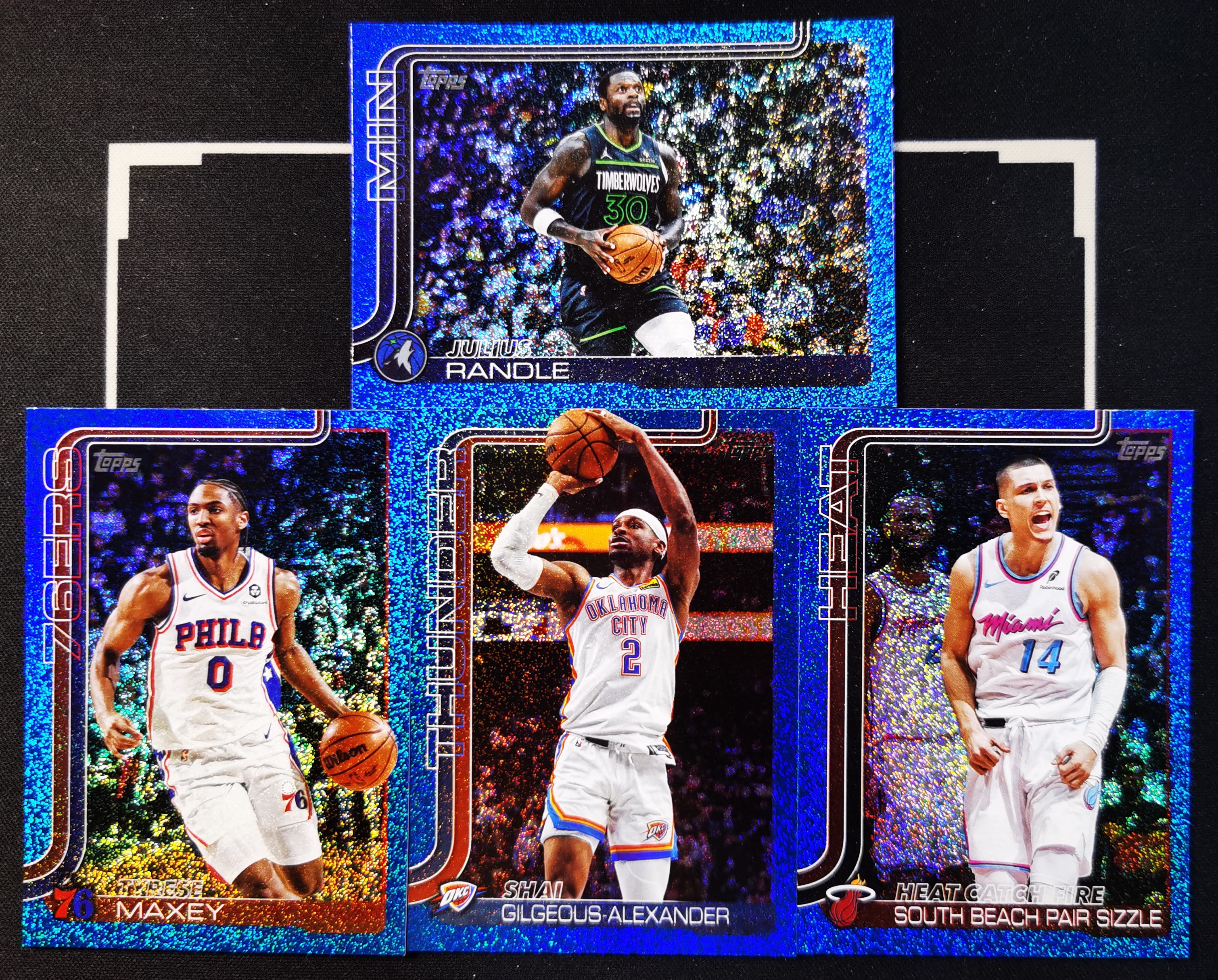 2025-26 Topps flagship 折射 蓝闪折 马克西 SGA 兰德尔 收藏必备 卡品如图 -猕猴桃-【乌苏拍卖】