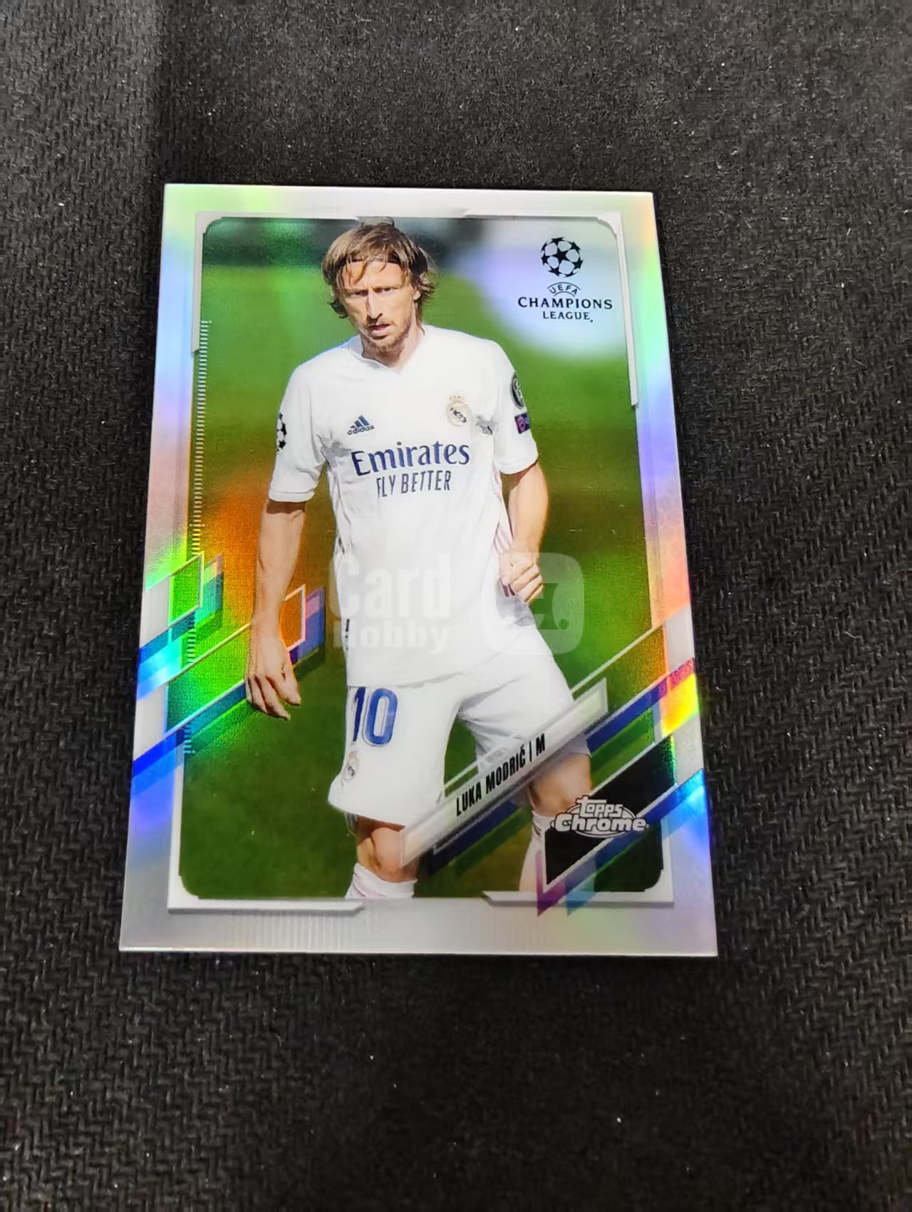 【可合并,不累计】2021 Topps Chrome Luka Modric 欧冠TF 皇马 莫德里奇 魔笛 欧冠 银折 划痕 边角瑕疵 #75
