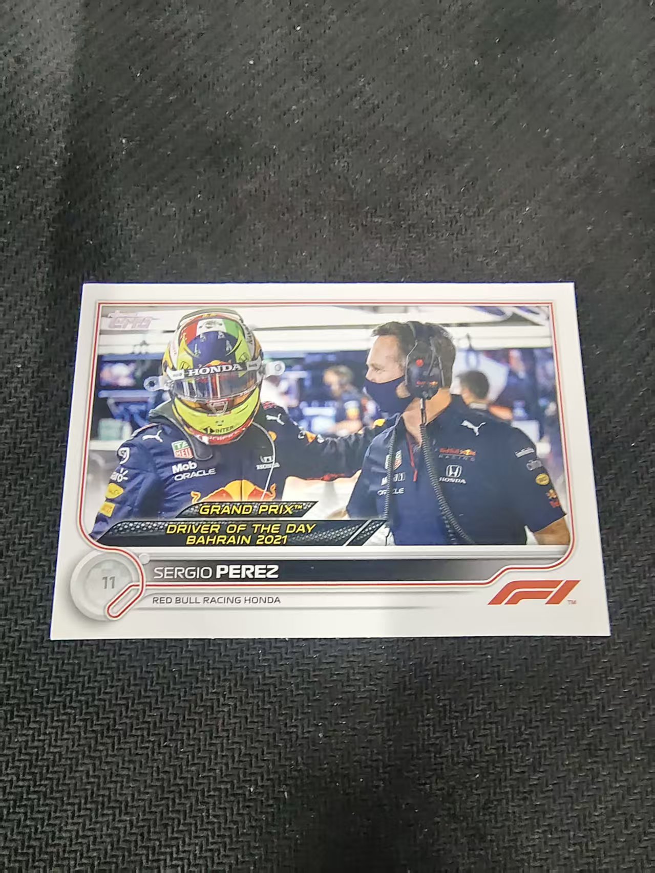【汽水拍卖】2022 Topps Chrome F1 Sergio Perez 塞尔吉奥 佩雷兹 红牛车队 划痕 边角瑕疵 @173