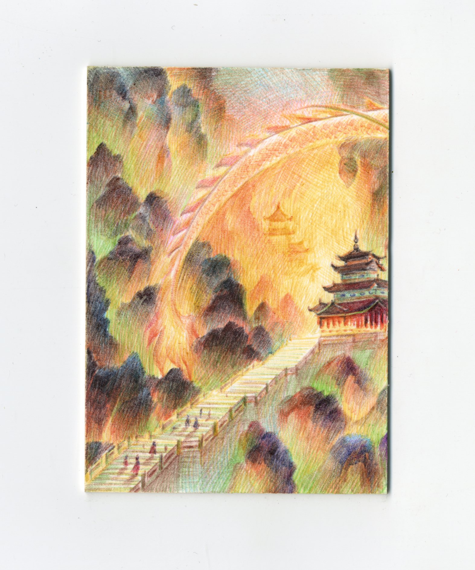 【Jackie杰基拍卖】乾坤工作室 圆珠笔画 手绘卡 1/1 画师: 寒冰(灯塔)