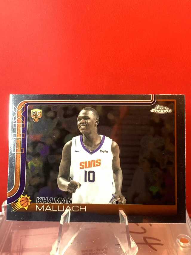 （老末精品代拍)2025 Topps Chrome Khaman Maluach RC 卡曼 马鲁阿奇 太阳 新秀  TC篮球系列  base 顺丰寄付X12