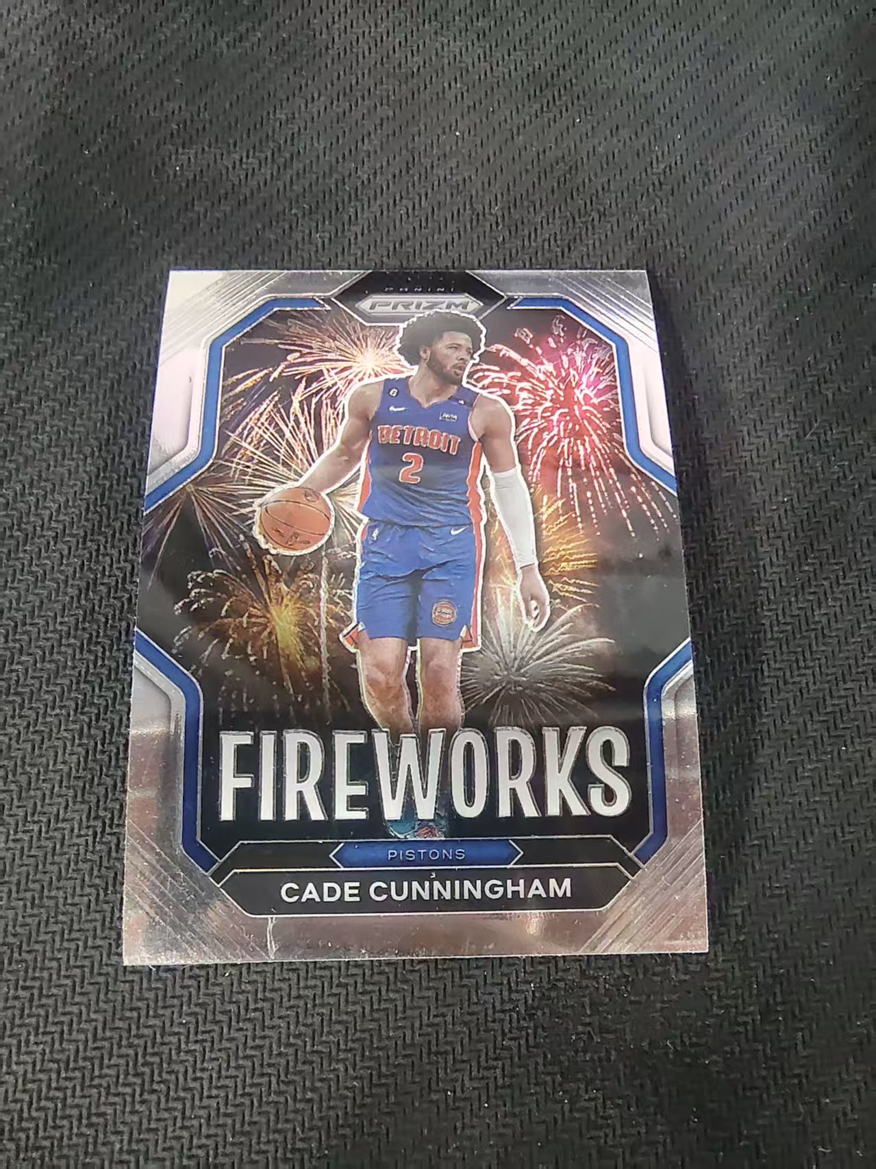 【可合并,不累计】2022-23 Panini Prizm Cade Cunningham 凯德 康宁汉姆 CC 坎宁安 活塞 烟花特卡 PZ 划痕 边角微瑕 介意勿拍 #20