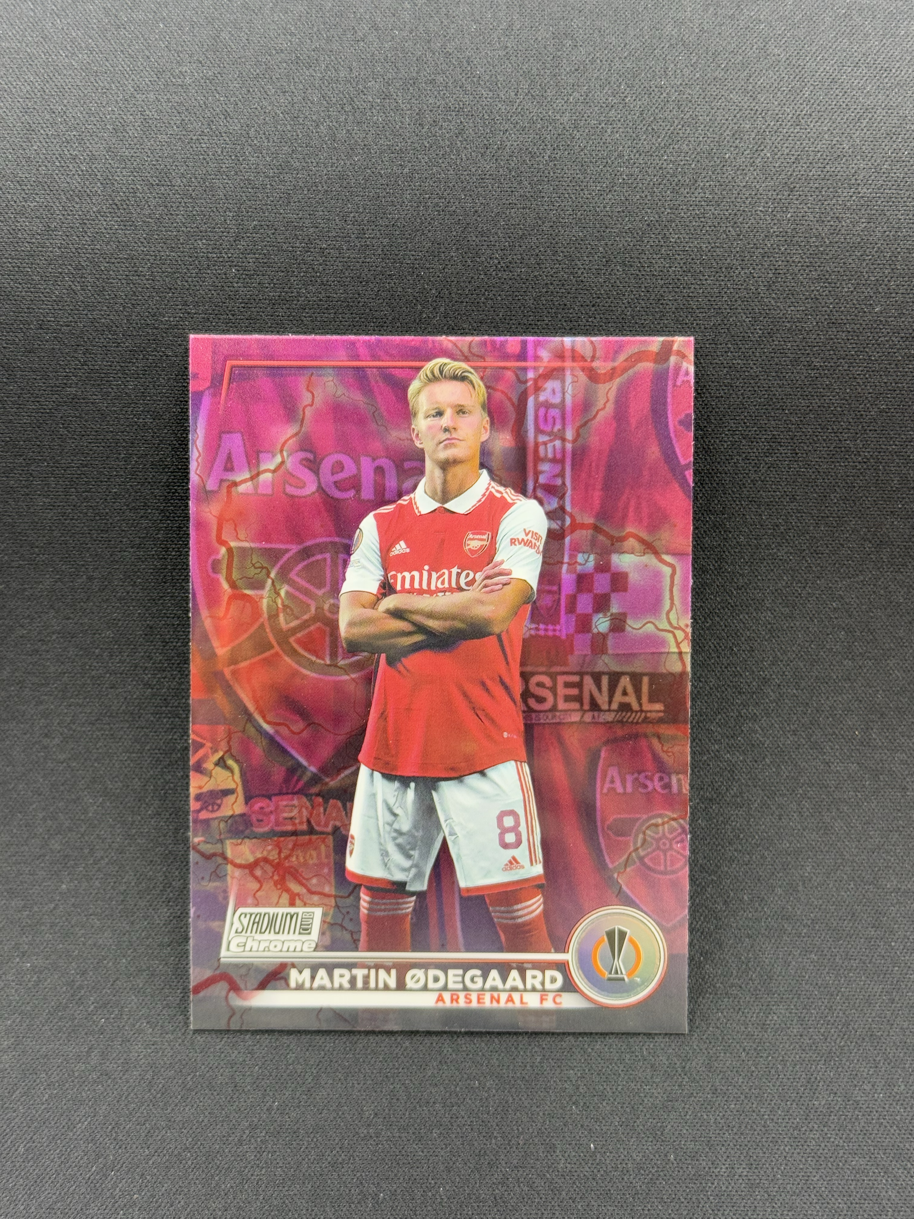 2022-23 Topps Stadium Club Martin Odegaard 【小贝代拍】欧战 竞技场 阿森纳 挪威 马丁 厄德高 粉闪电折 盒货 卡品如图 拍前看描述 H HimL