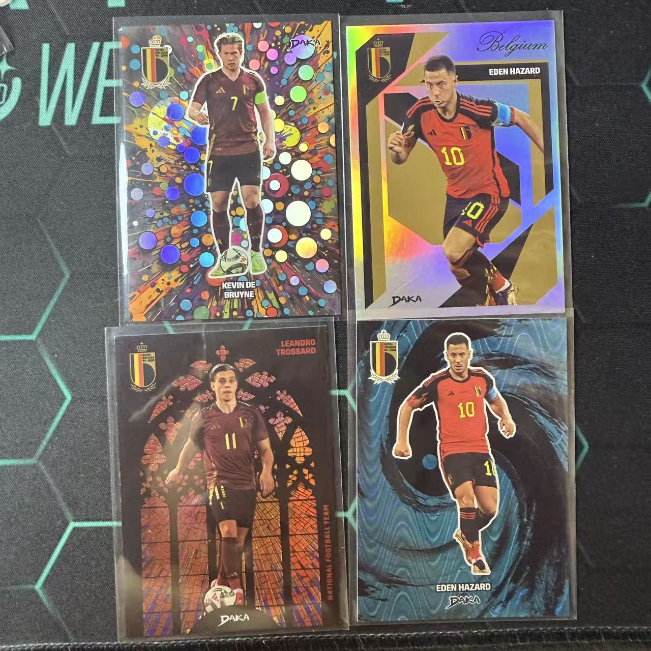 2025 DAKA 比利时队盒 多球员 【阿福代卖】特罗萨德 德布劳内 阿扎尔 50编 149编 175编 4张lot 收藏必备(等风A)