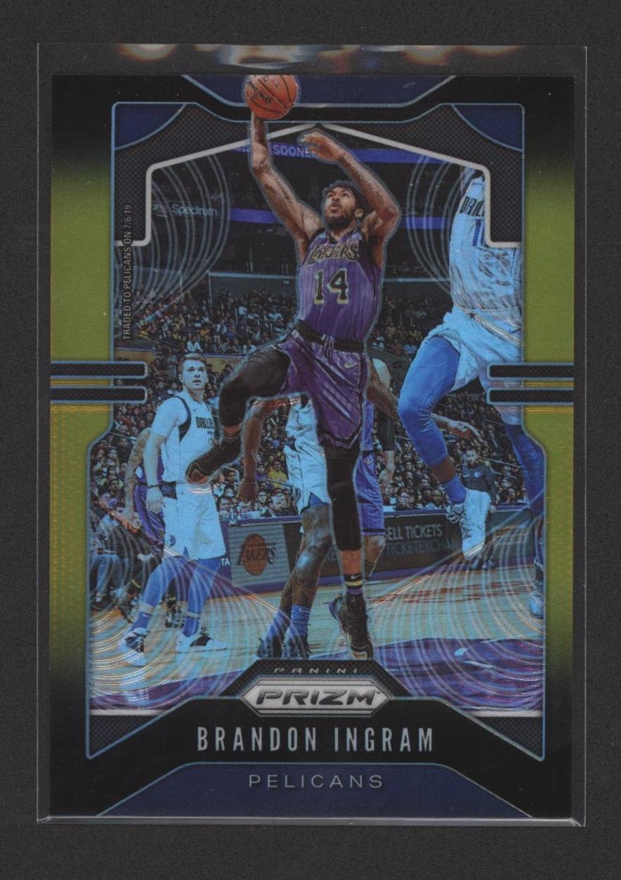 2019 20 Panini Prizm Brandon Ingram 鹈鹕 布兰登 英格拉姆 莺歌 超少见黑金折射 限量3 5 彩虹 专收必备 卡淘