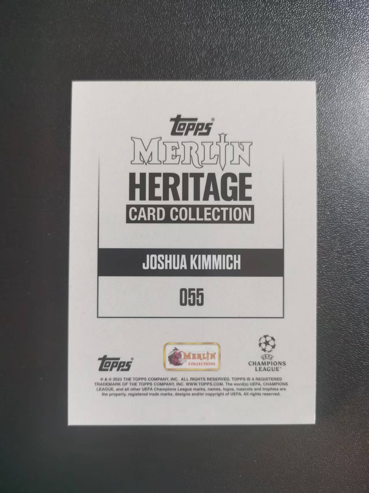 2023 Topps Merlin Joshua Kimmich 基米希 拜仁慕尼黑 德国 大头 梅林遗产 收藏凑套 卡品如图 免费代拍CC06