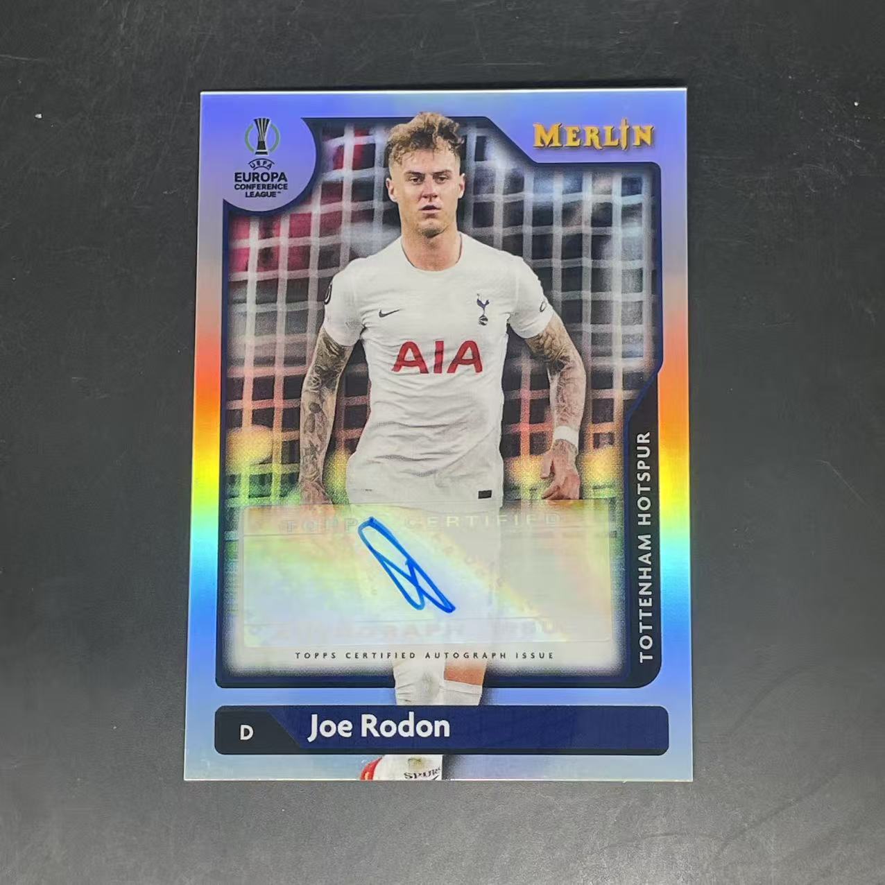2022 【千禧文化 接代拍】 merlin joe rodon 欧冠 梅林 热刺 乔罗登 银折 签字 极具收藏价值 未来必涨 不保卡品(Messi)