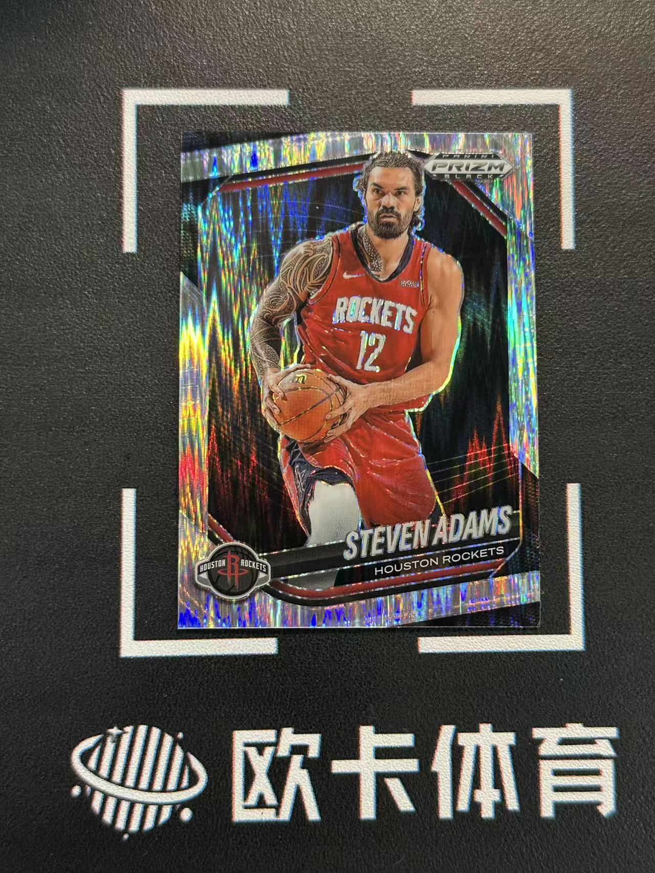 2024-25 Panini Prizm Black Steven Adams 【欧卡体育】pz 海王 亚当斯 249编 流光折 火箭 卡品如图(YDD)