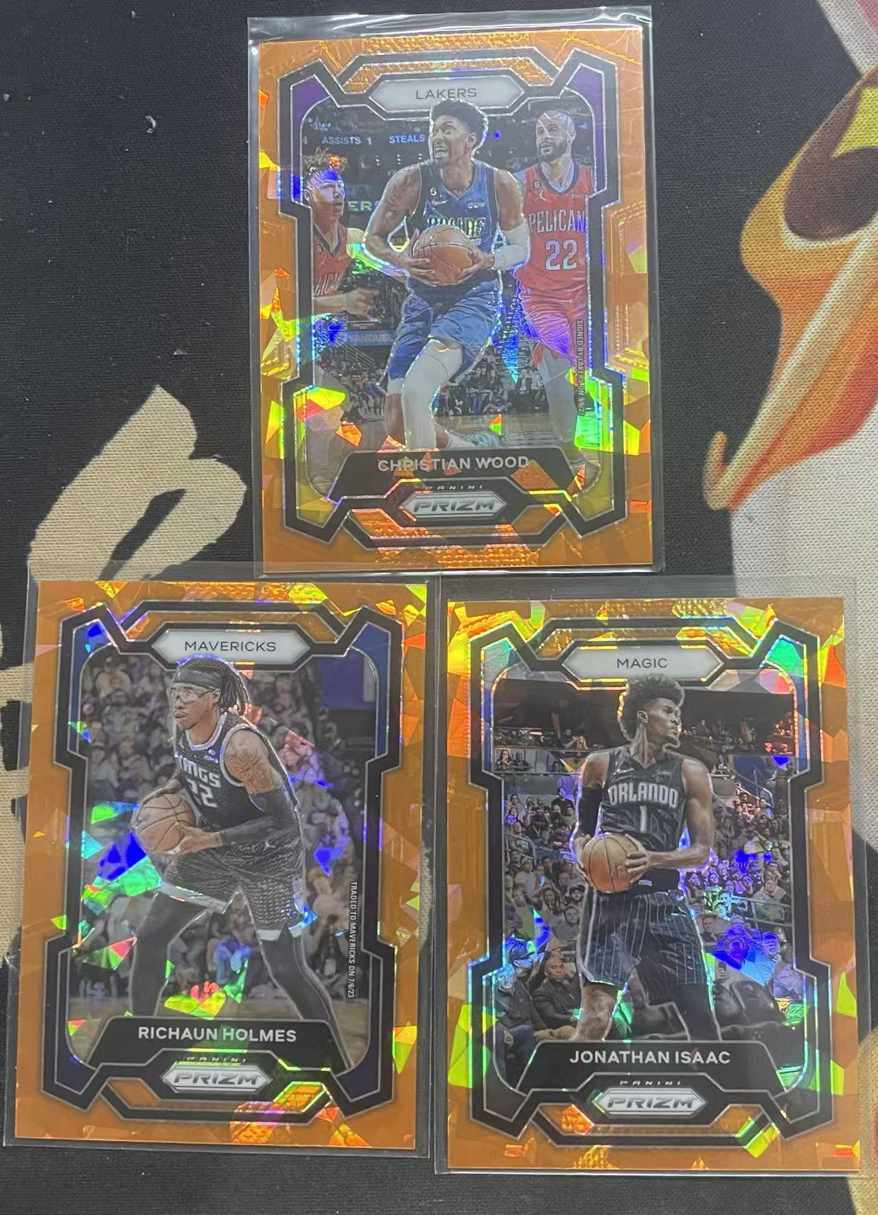 2023-24 Panini Prizm Jonathan Isaac 乔纳森·艾萨克 霍姆斯 克里斯蒂安·伍德 橙碎冰 碎冰折 折射 打包 pz 值得收藏(猴子卡社)