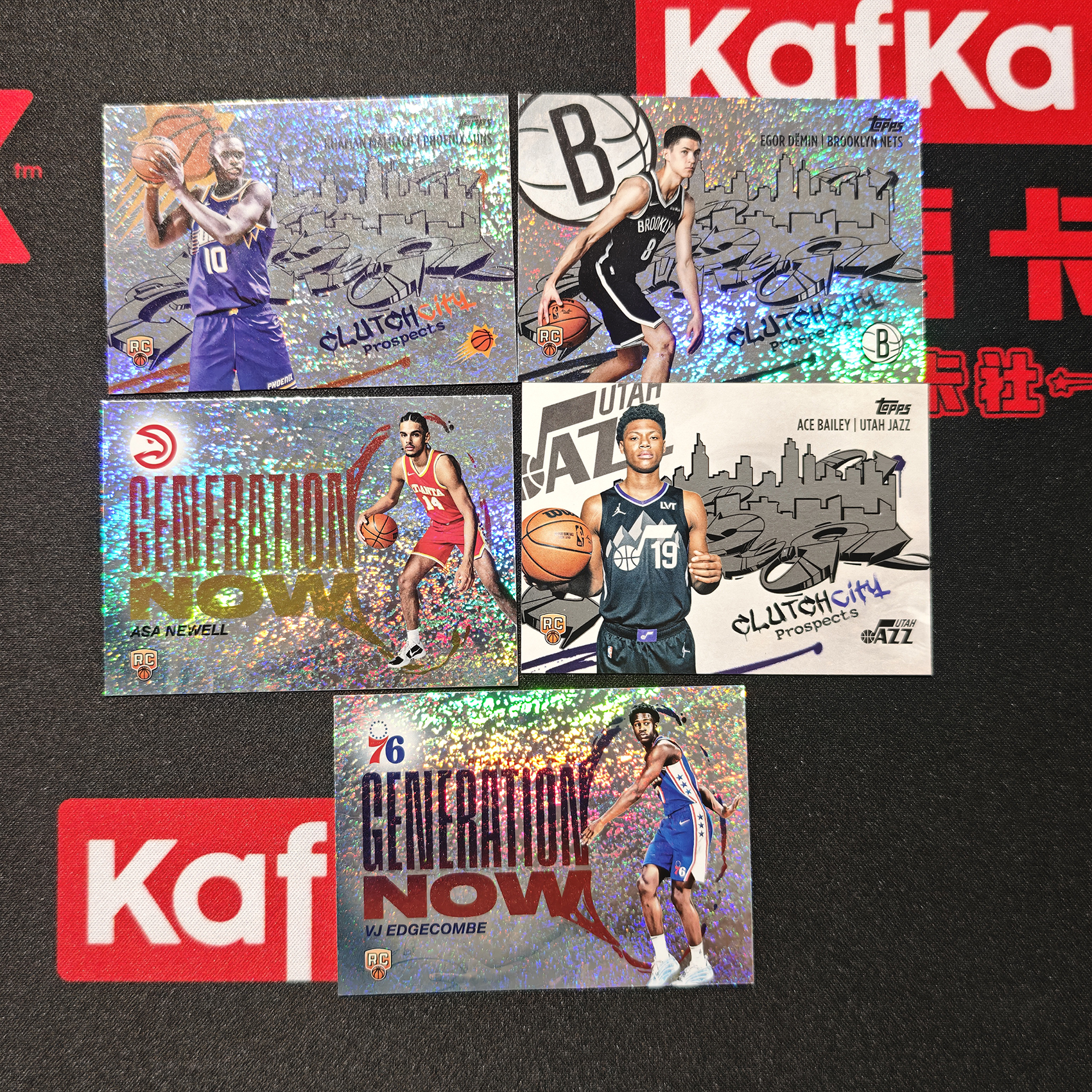 2025-26 topps flagship 新秀 RC vj 埃奇库姆 艾斯贝利 等 全息折射 特卡 打包 lot 【立抖2