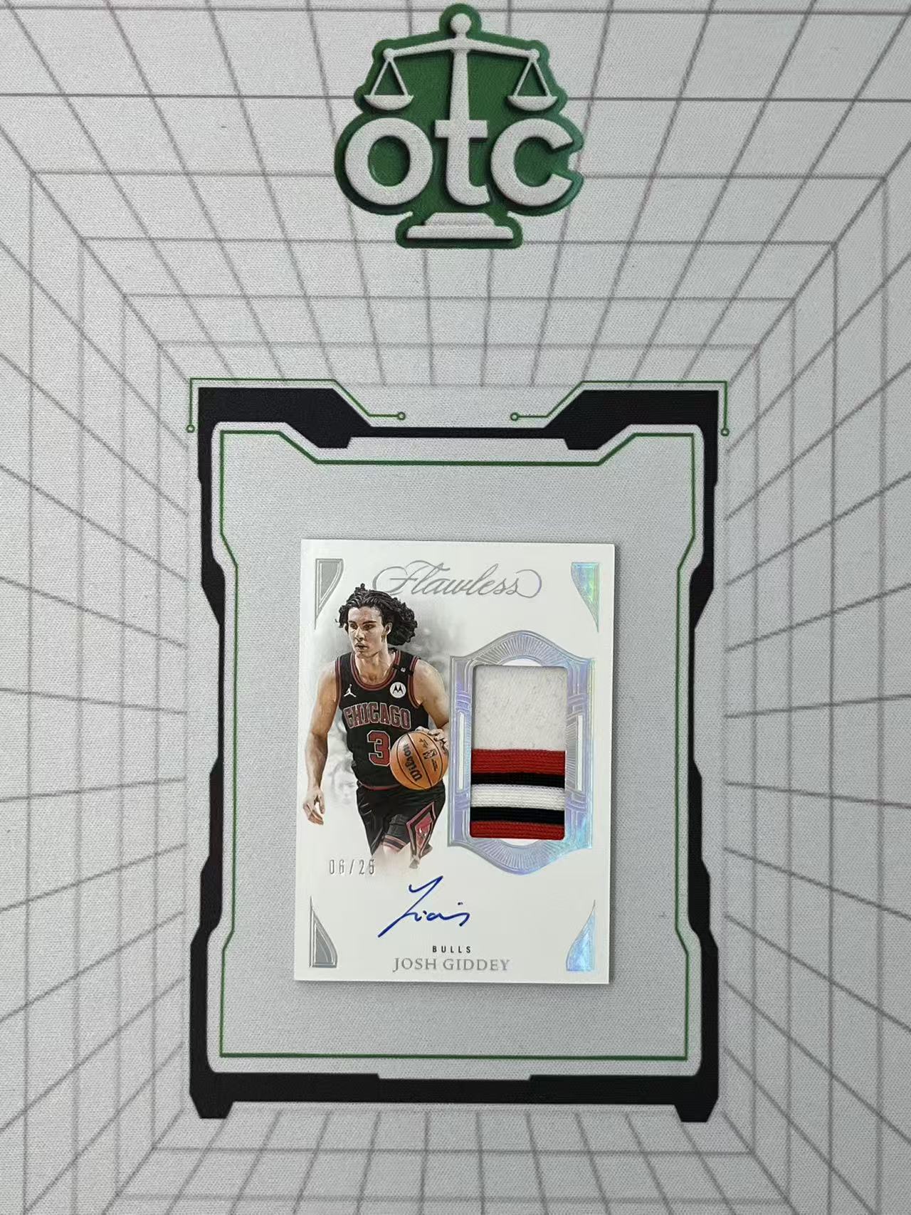 2024-25 Panini Flawless Josh Giddey 【盎司收藏】末年 手提 约什 吉迪 VPA 06/25 GU Patch 卡签 唯一一版公牛皮 暴力切割 卡品如图 999