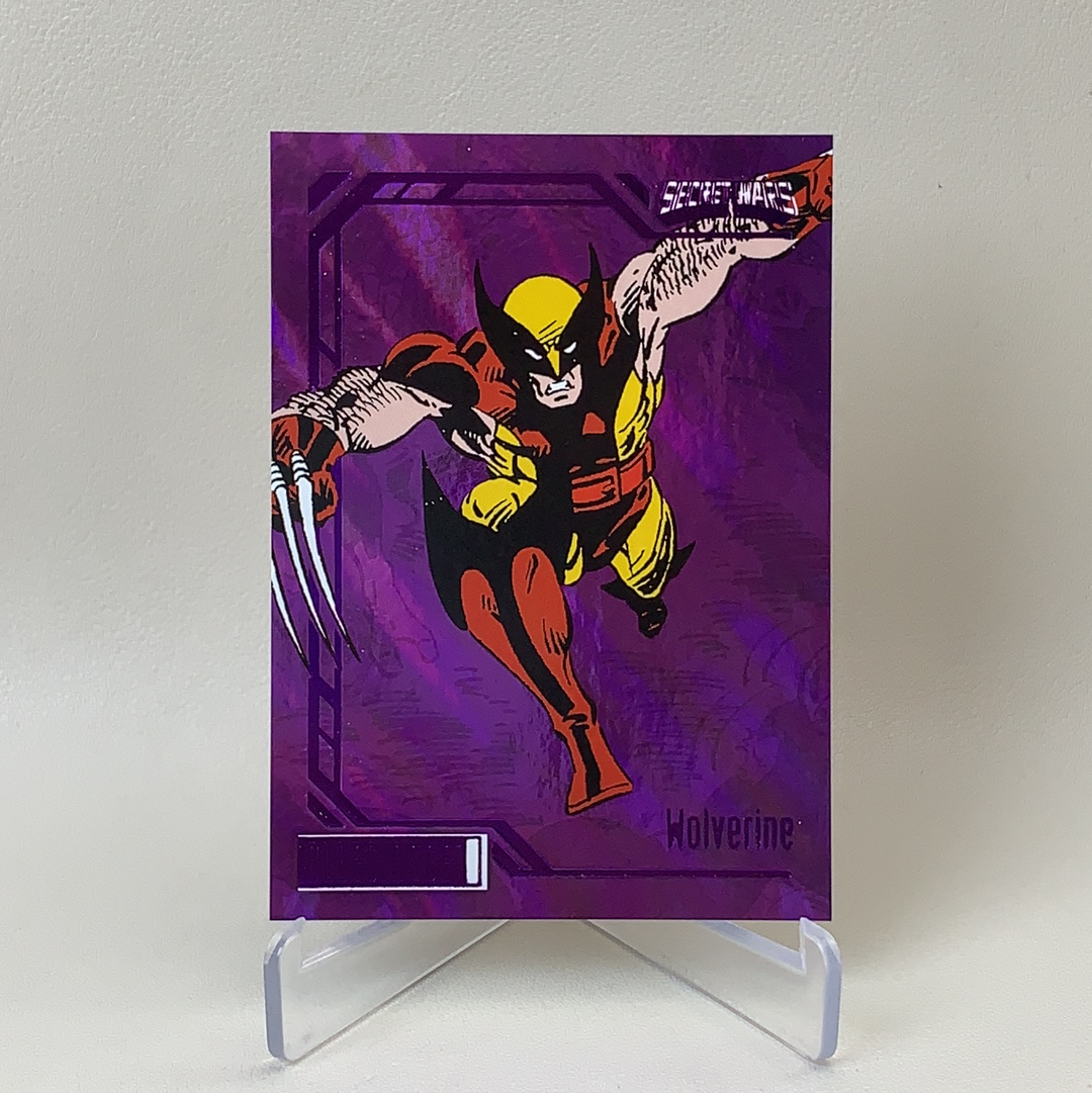 【弈卡代拍】2023 Upper Deck Marvel漫威 Secret Wars 秘密战争 大比例 特卡 紫折 折射 Wolverine 金刚狼 77/99编 品相如图 凑套必备 Mito