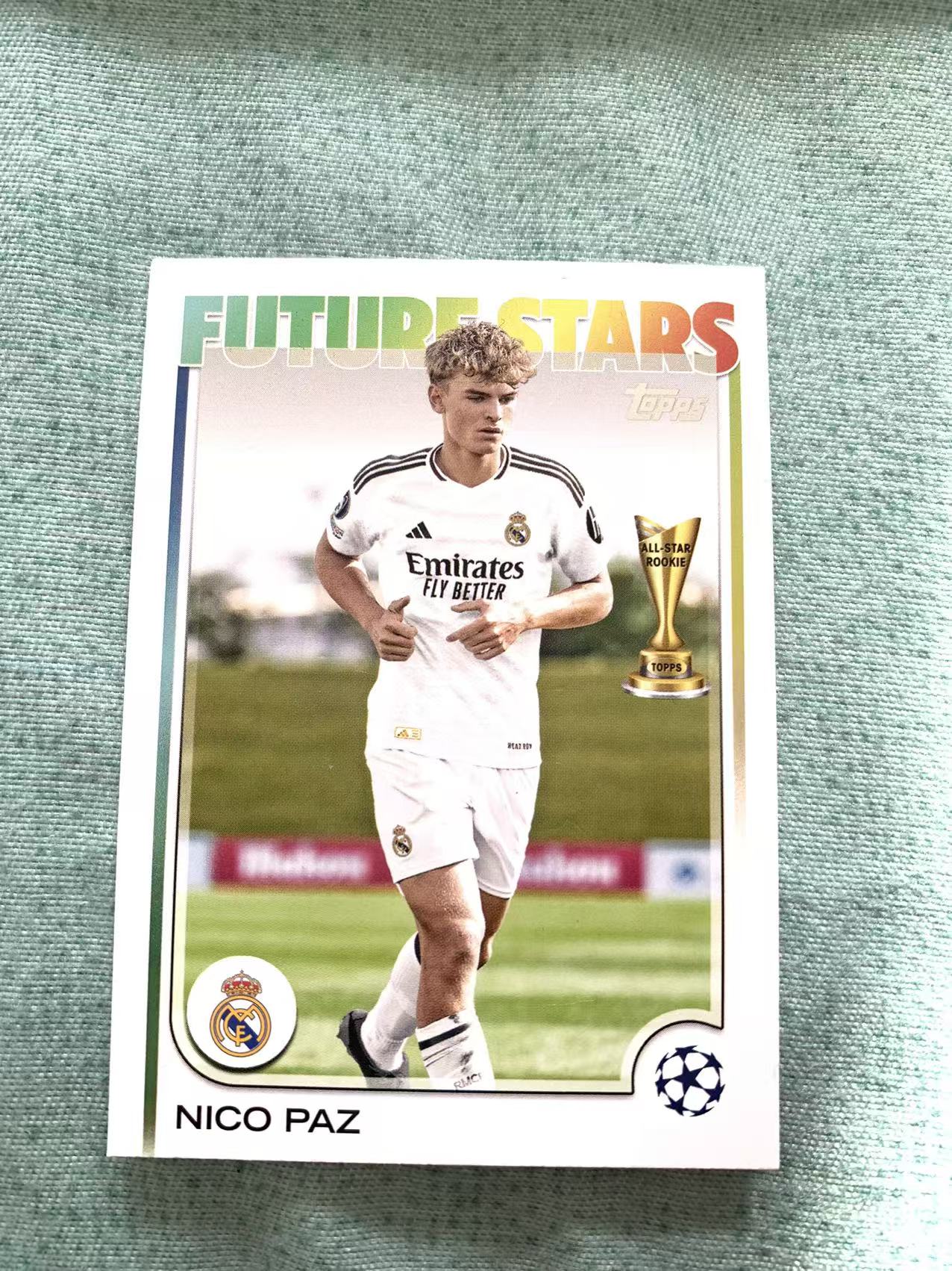 2025 Topps Chrome Nico Paz 尼科 帕兹 阿根廷 皇马 欧冠 base