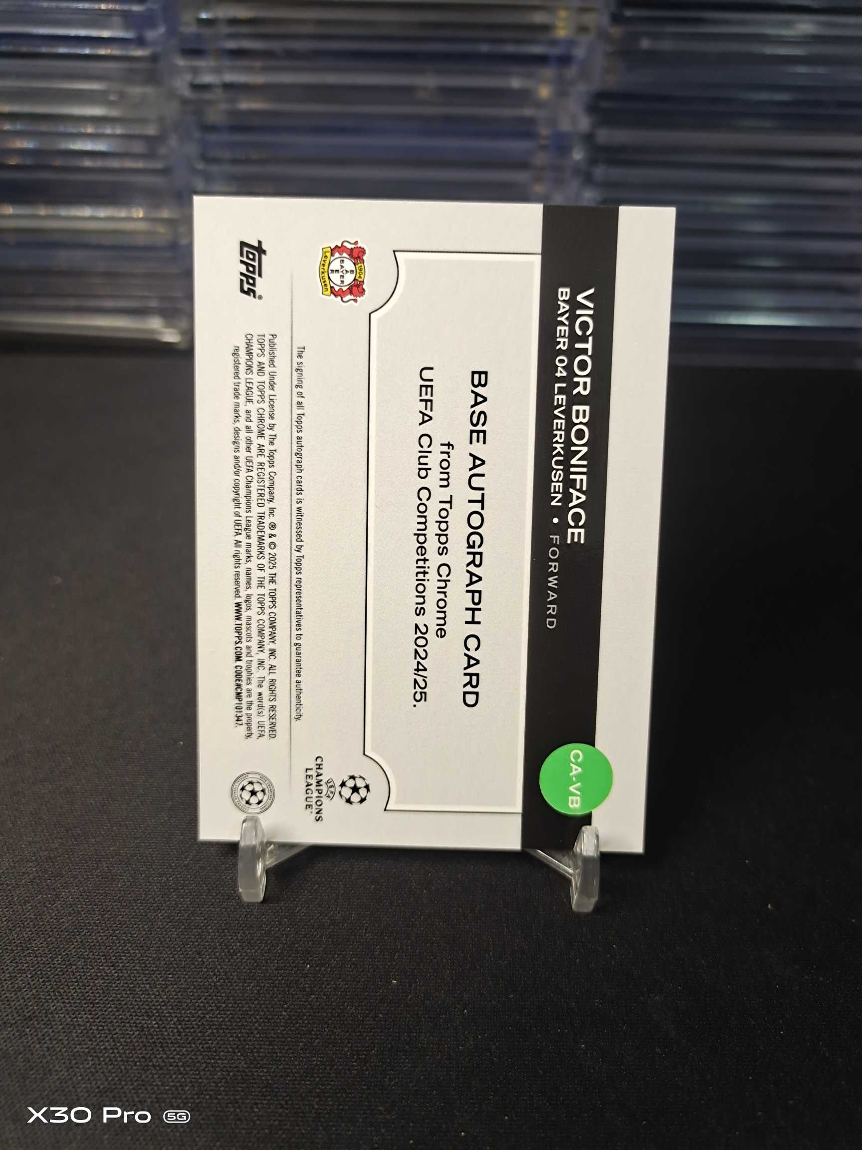 【小加速拍】博尼法斯 52限量 签字 折射 Sign Topps 欧联 勒沃库森 Victor Boniface