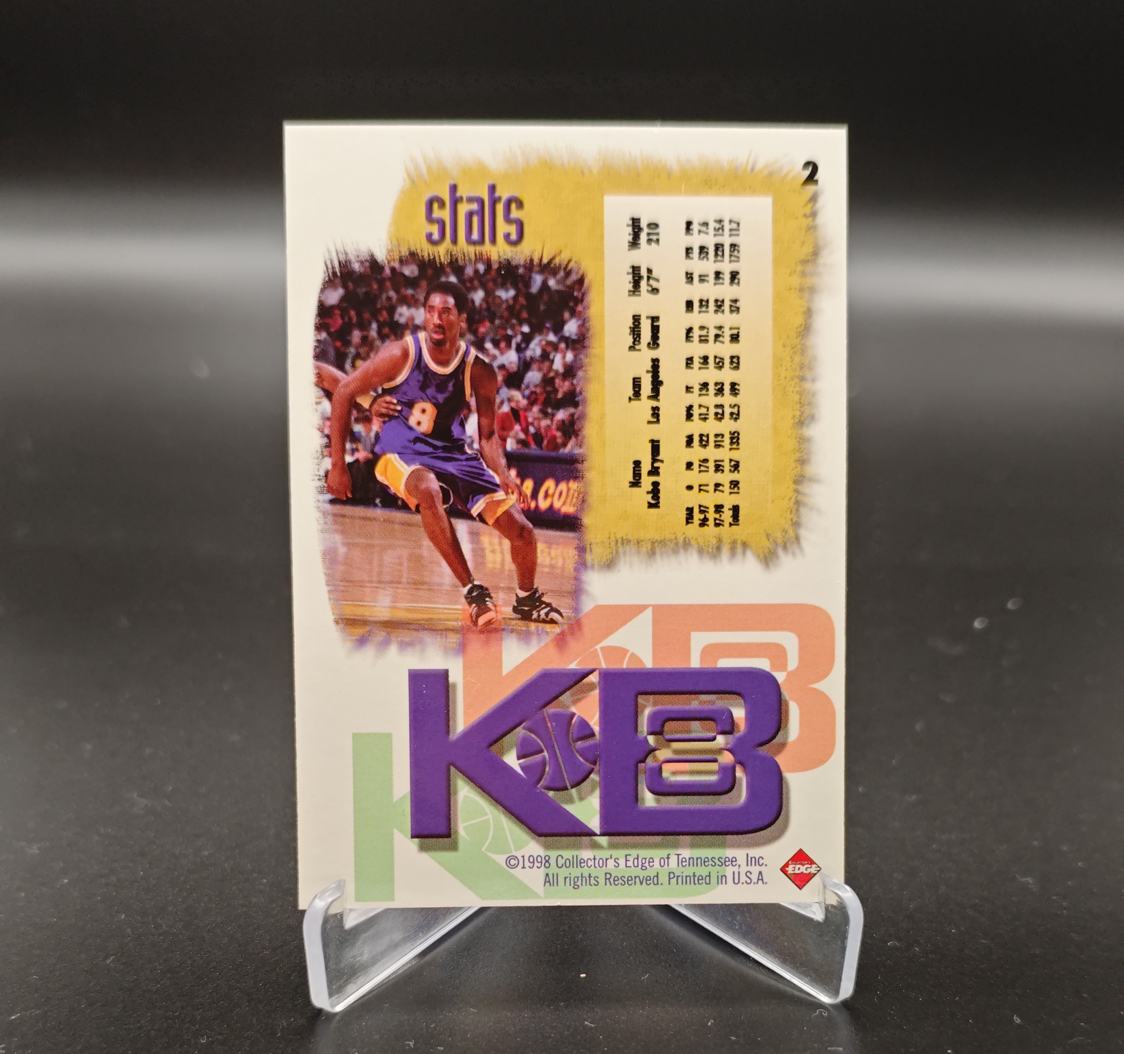 1998 Collector's Edge Collector's Edge Kobe Bryant #2 科比 布莱恩特 小飞侠 曼巴 黑曼巴 mamba 洛杉矶湖人 卡品如图
