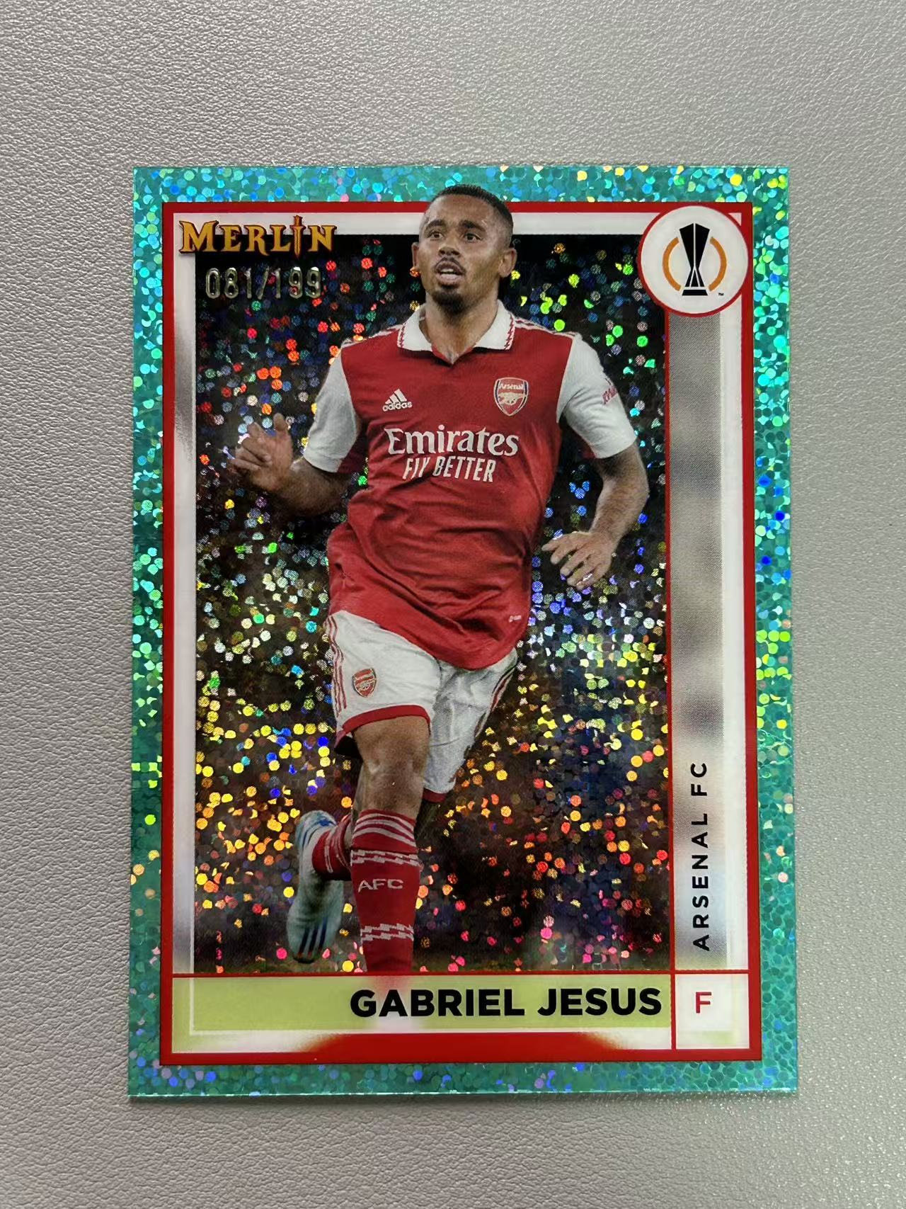 【阿泽代卖】2023 Topps Merlin Chrome Gabriel Jesus 阿森纳 加布里埃尔 热苏斯 /199编 折射 绿点点折 带编 选图巨帅 卡品如图 介意勿拍