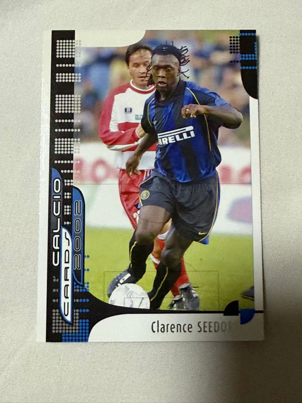 2002 Panini 意甲 Clarence Seedorf 【mxn拍卖】西多夫 23年老卡 荷兰 AC米兰 国际米兰 皇马 阿贾克斯 桑普多利亚 不发到付