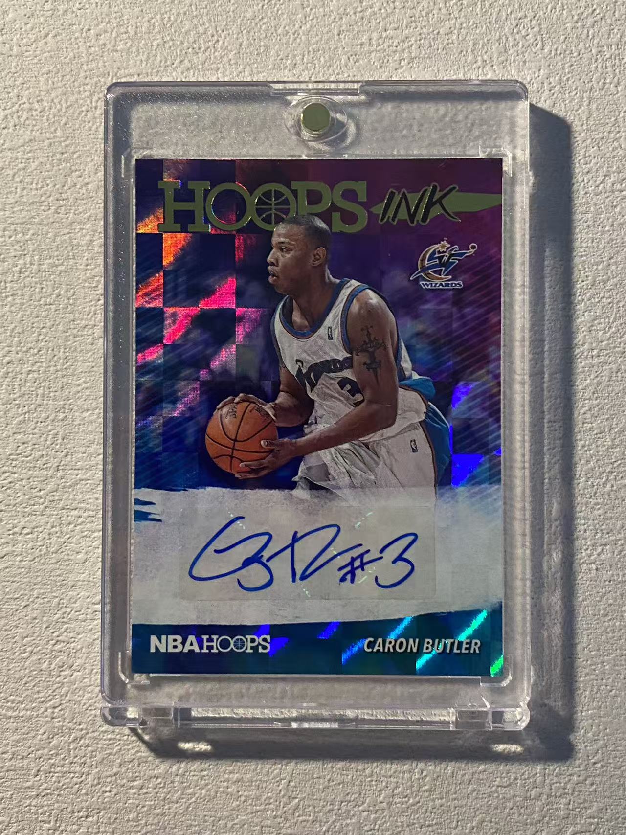 2019-20 Panini Hoops Caron Butler 奇才 卡隆 巴特勒 签字 ink签 格子折 折射 收藏必备