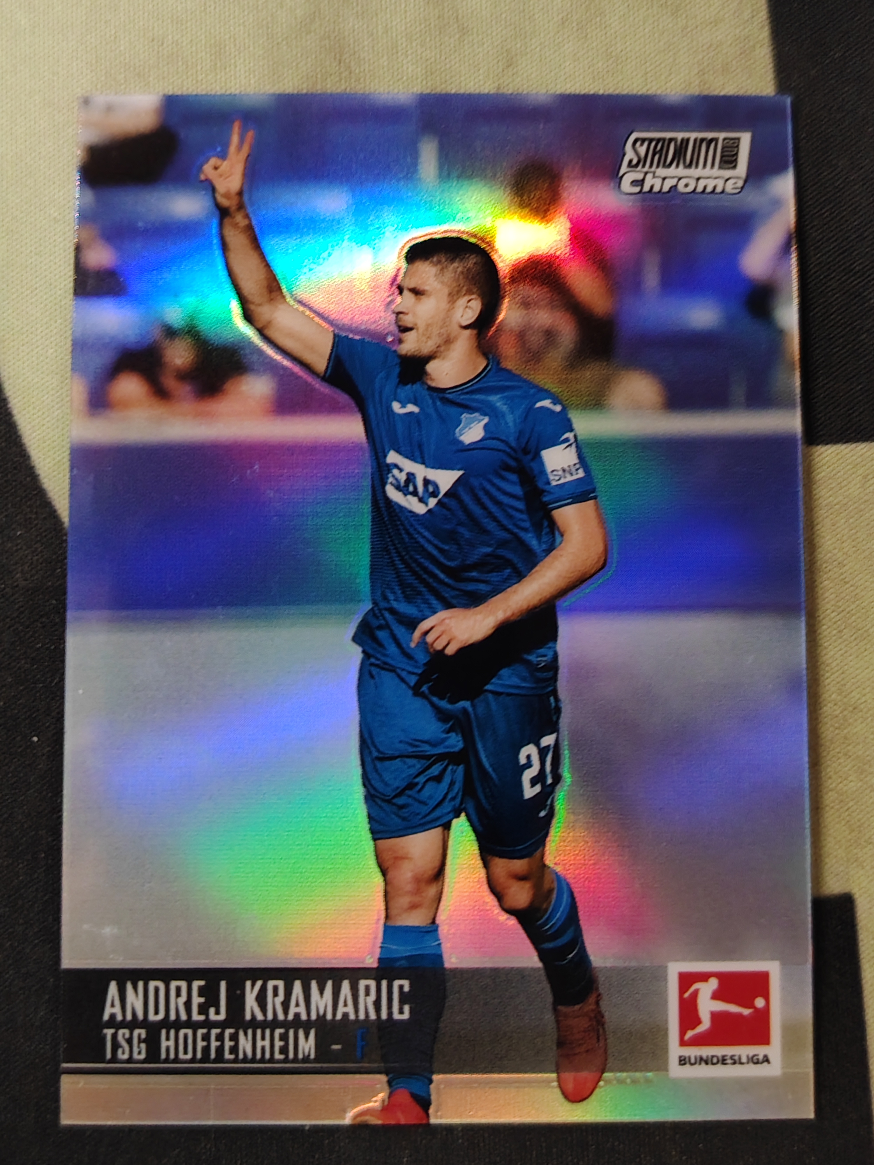 2021-22 Topps Stadium Club Andrej Kramaric 克拉马里奇 德甲竞技场 霍村 克罗地亚前锋 银折 卡品如图 免费寄拍 实卡精美 卡品如图 收藏必备