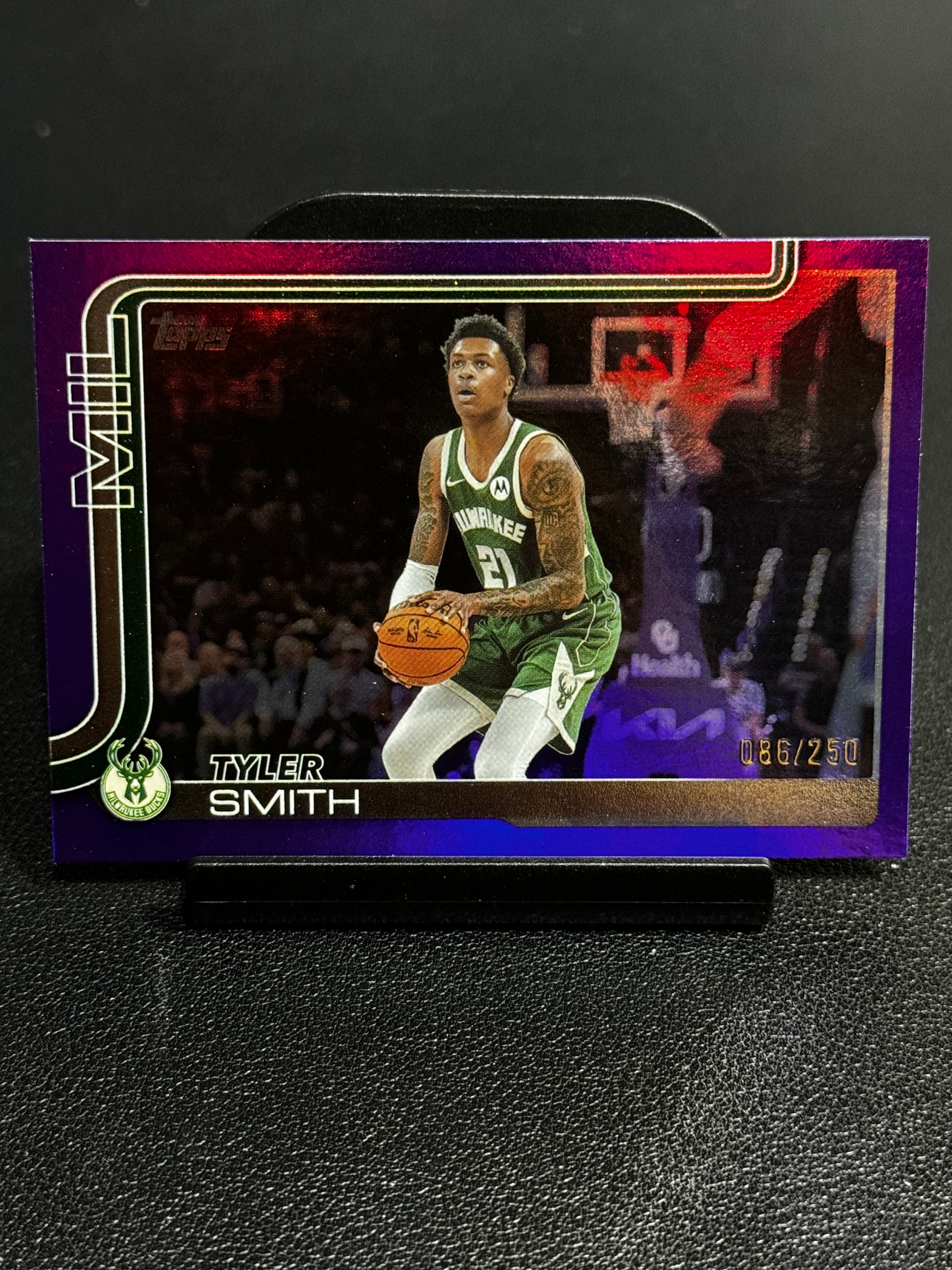 2025 Topps Chrome 篮球 元年 紫折 250编 雄鹿 泰勒・史密斯 Tyler Smith 潜力无限 LWLQ