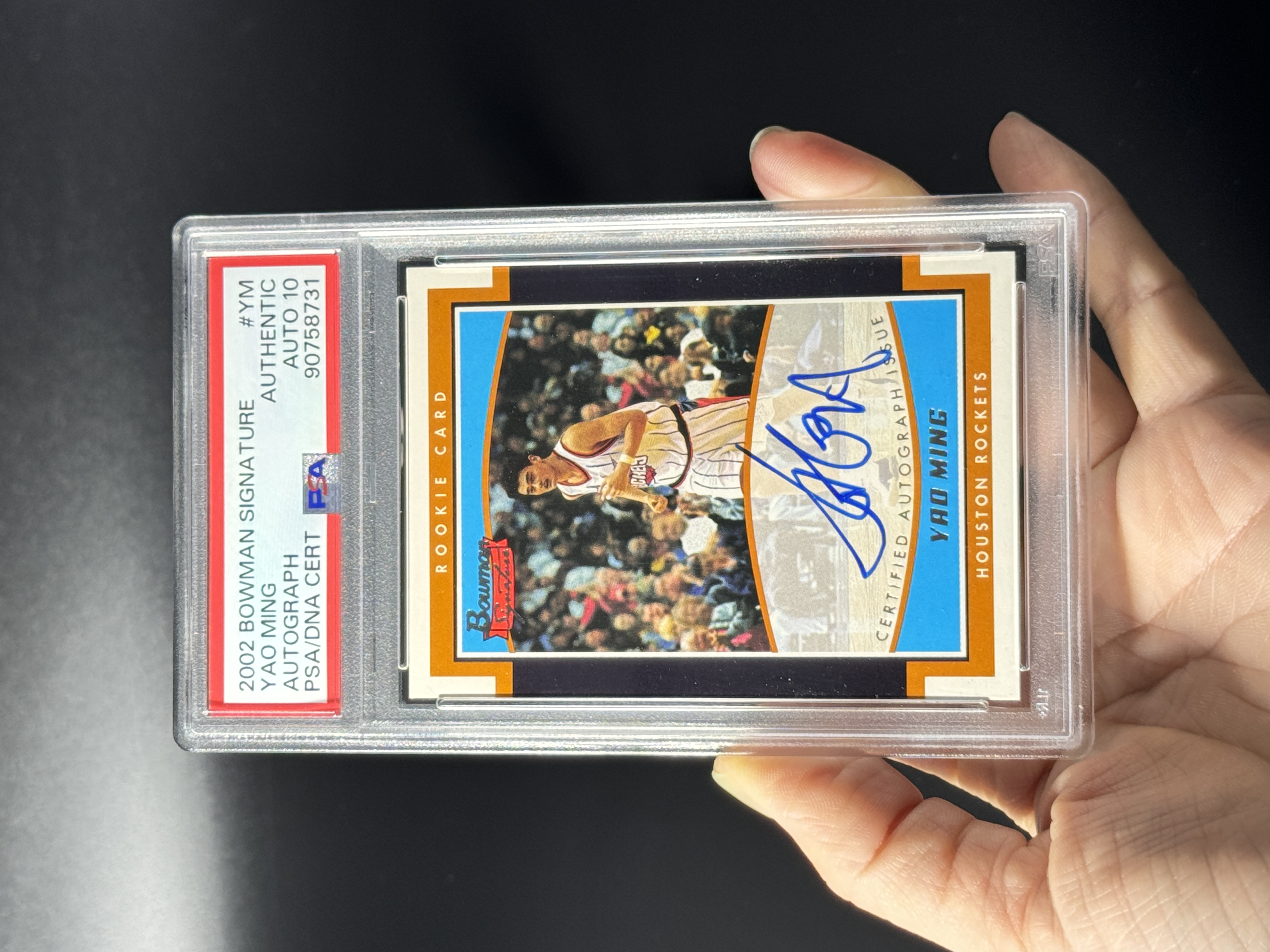 【喷子拍卖】2002-03 Bowman Signature Yao Ming 休斯敦火箭 小巨人 姚明 RC 新秀 签字 999编 卡签 ...