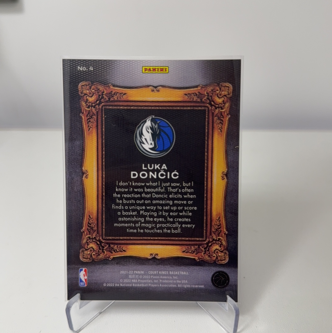 2021-22 Panini Court Kings Luka Doncic 【免费代卖】油画 独行侠 东契奇 77 相框 Le Cinque Piu Belle 法语 大比例 SSP 箱货 值得收藏