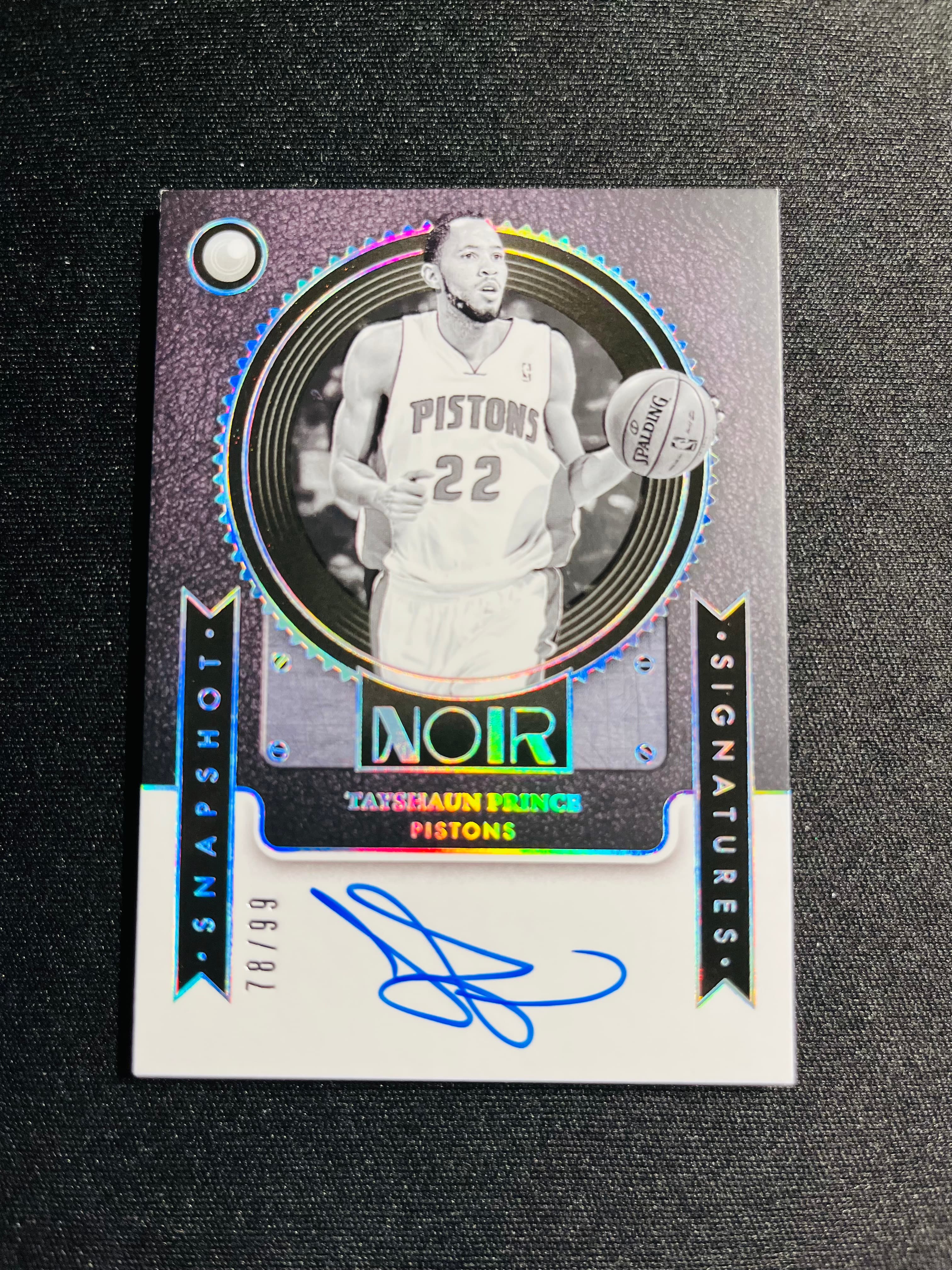 【VC拍卖0手费到卡预付90%】2024-25 Noir 活塞 小王子 泰夏安 普林斯 99编 快照 签字 选图帅气 实卡好看 收藏必备——派