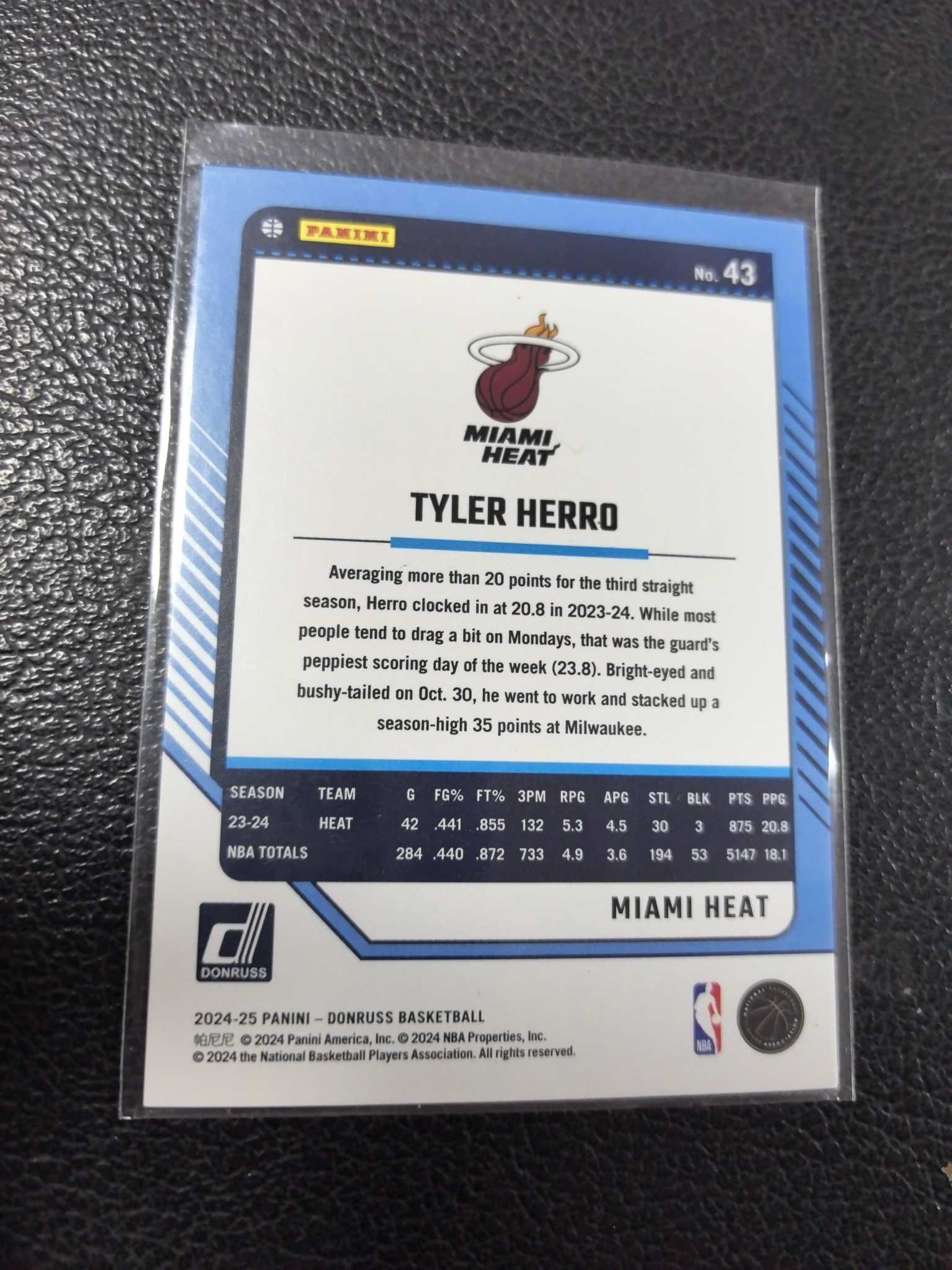 2024-25 泰勒 希罗 149编 热火 佛光 折射 杜蕾斯 12-1