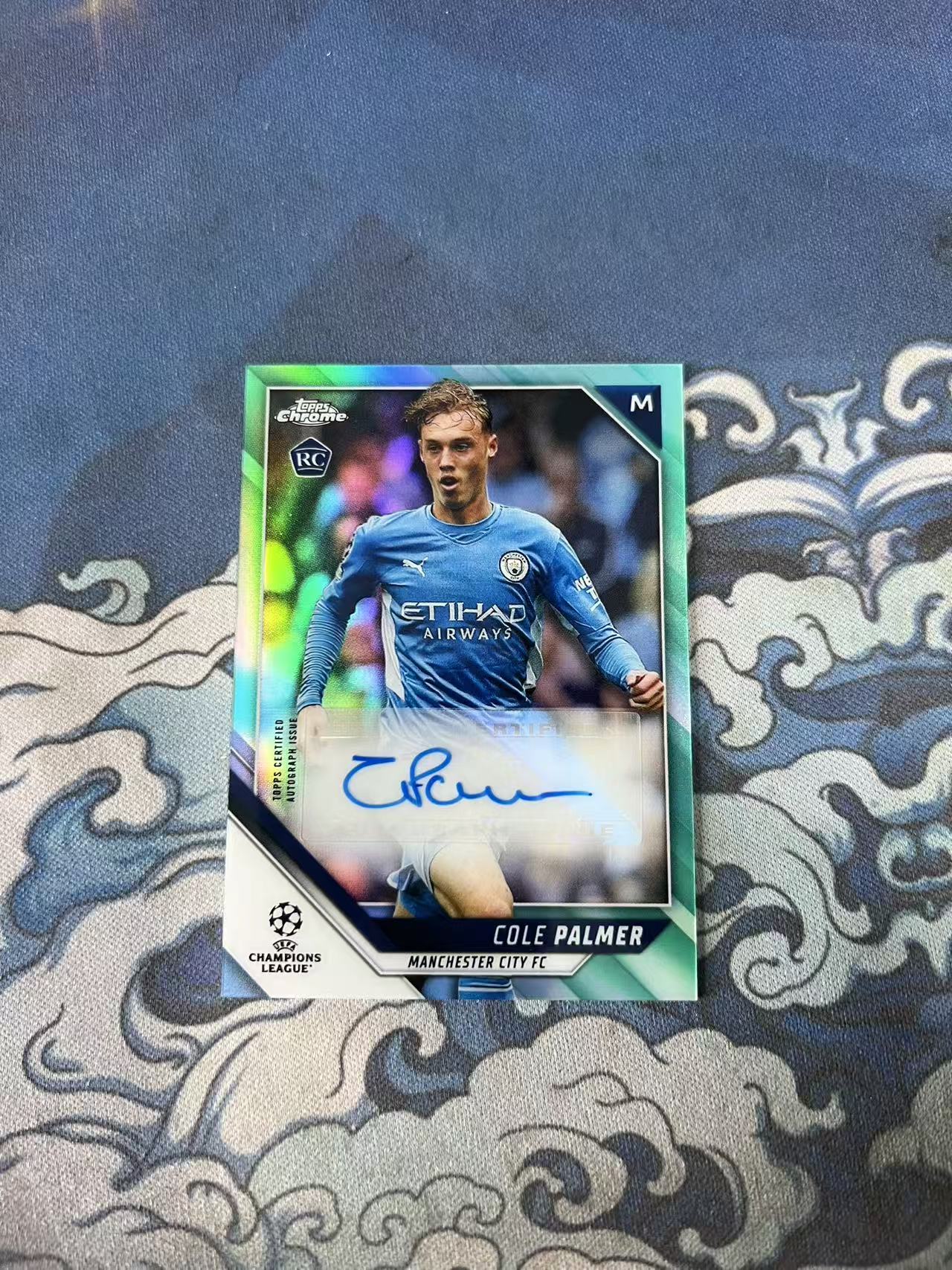 2021-22 Topps Chrome Cole Palmer RC 欧冠 英超 曼城 帕尔默 蓝月亮 新秀 折射 rc 127/199 签字 贴签 通品 卡品如图 收藏必备