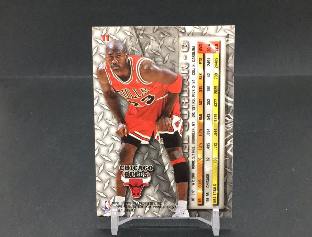 【DC拍卖】12.09 JTL FLEER METAL 名人堂传奇巨星 公牛王朝核心领袖 NBA历史第一人 篮球界GOAT MJ 飞人 迈克尔 乔丹