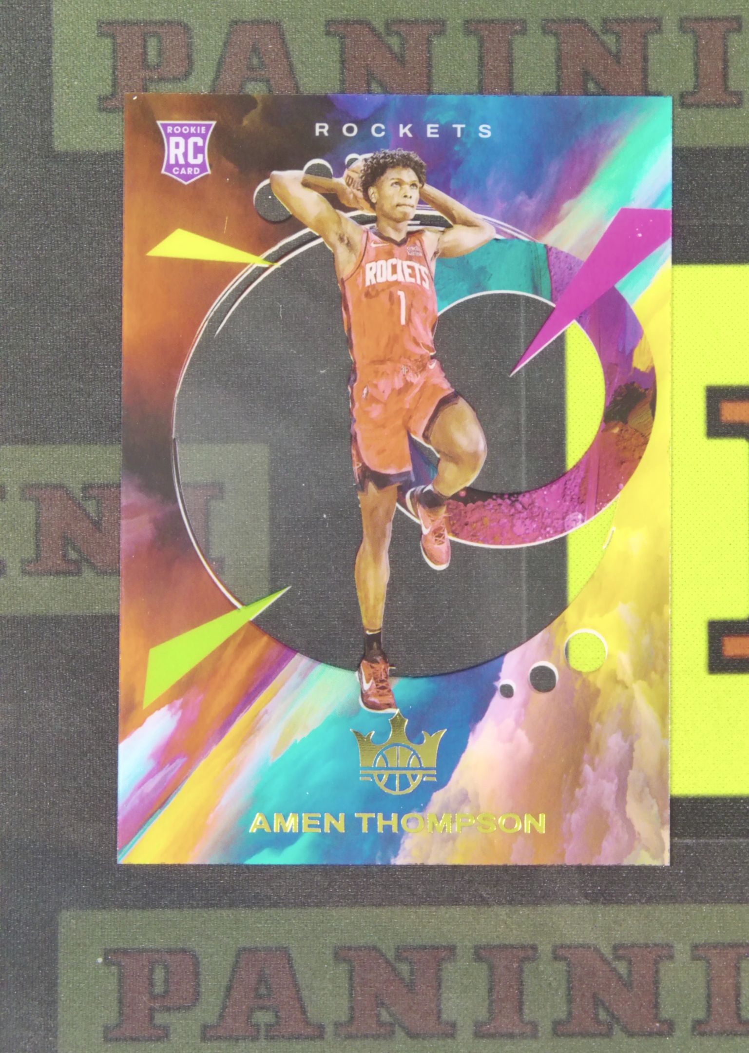 2023-24 Panini Court Kings Amen Thompson Nirvana Project 阿门 汤普森 火箭 新秀 胶片 油画 卡品如图 收藏必备 zz001