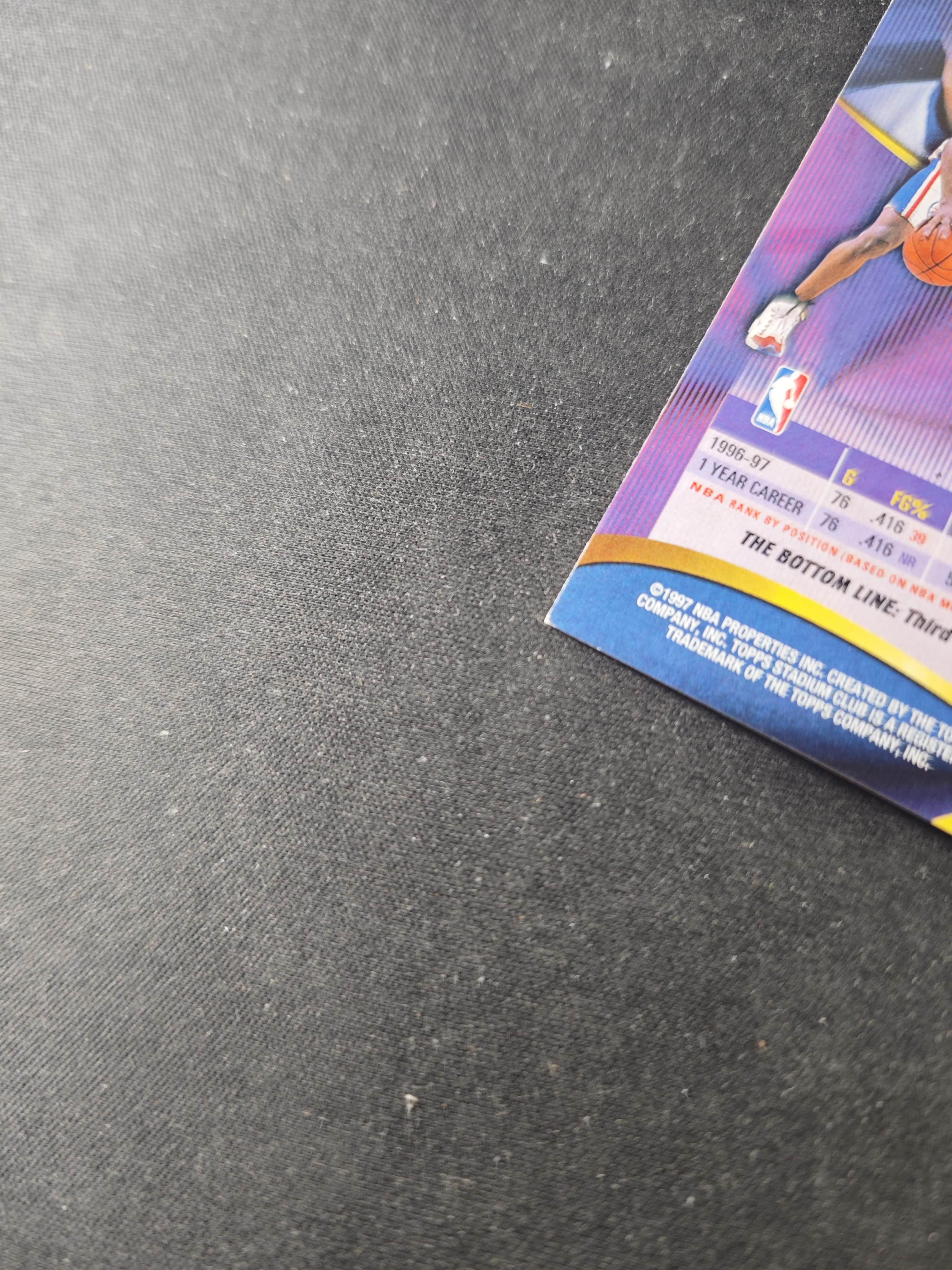 【蛤蟆特卖】阿伦 艾弗森 答案 1997 TOPPS STADIUM系列 经典设计 超级漂亮 绝版好卡 稀有老特 选图超帅 边角微瑕 卡品如图 专收必备!