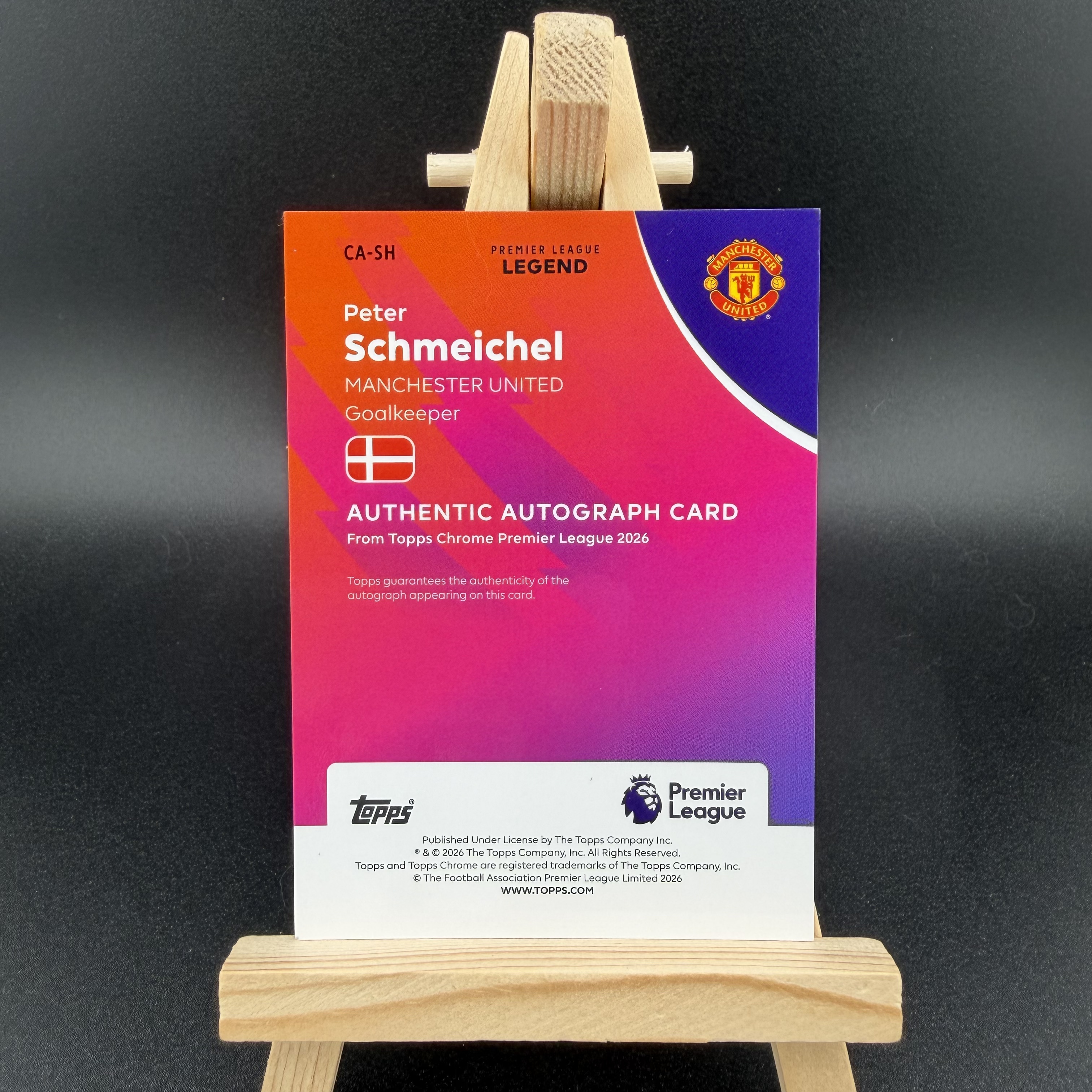 2026 Topps Chrome Peter Schmeichel 英超TC 曼联 丹麦 彼得 舒梅切尔 签字 完美签 元年 橙LOGO折 24/25编 卡品如图 【陌浪伦敦】